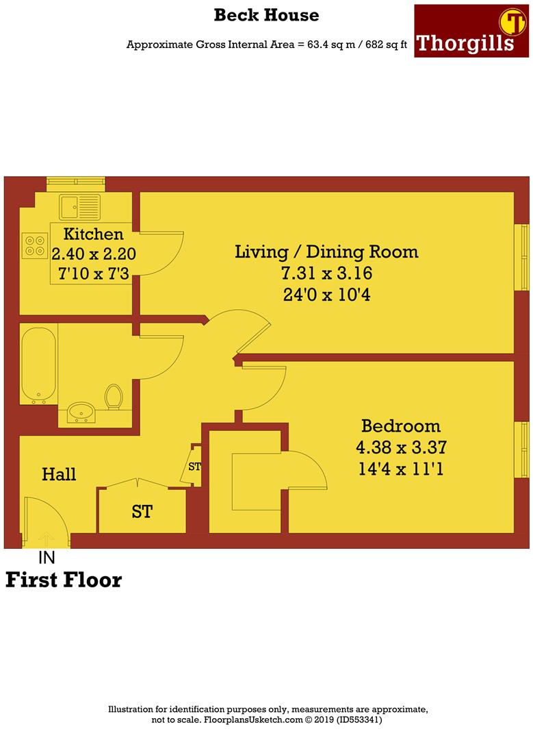 1 Bedrooms Flat for sale in Beck House, Twickenham Road, Isleworth TW7