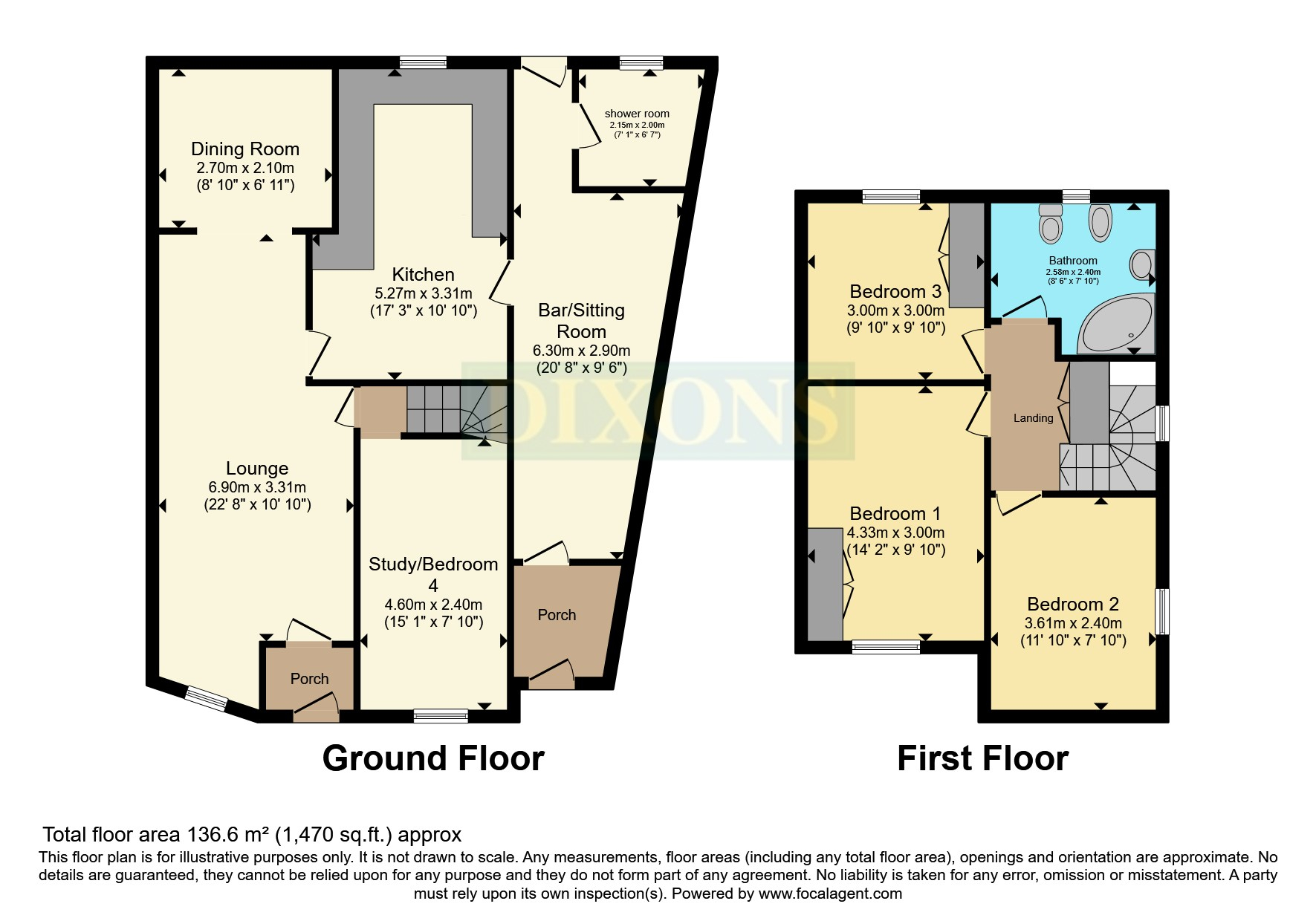 45, Ipswich Crescent, Birmingham floorplan