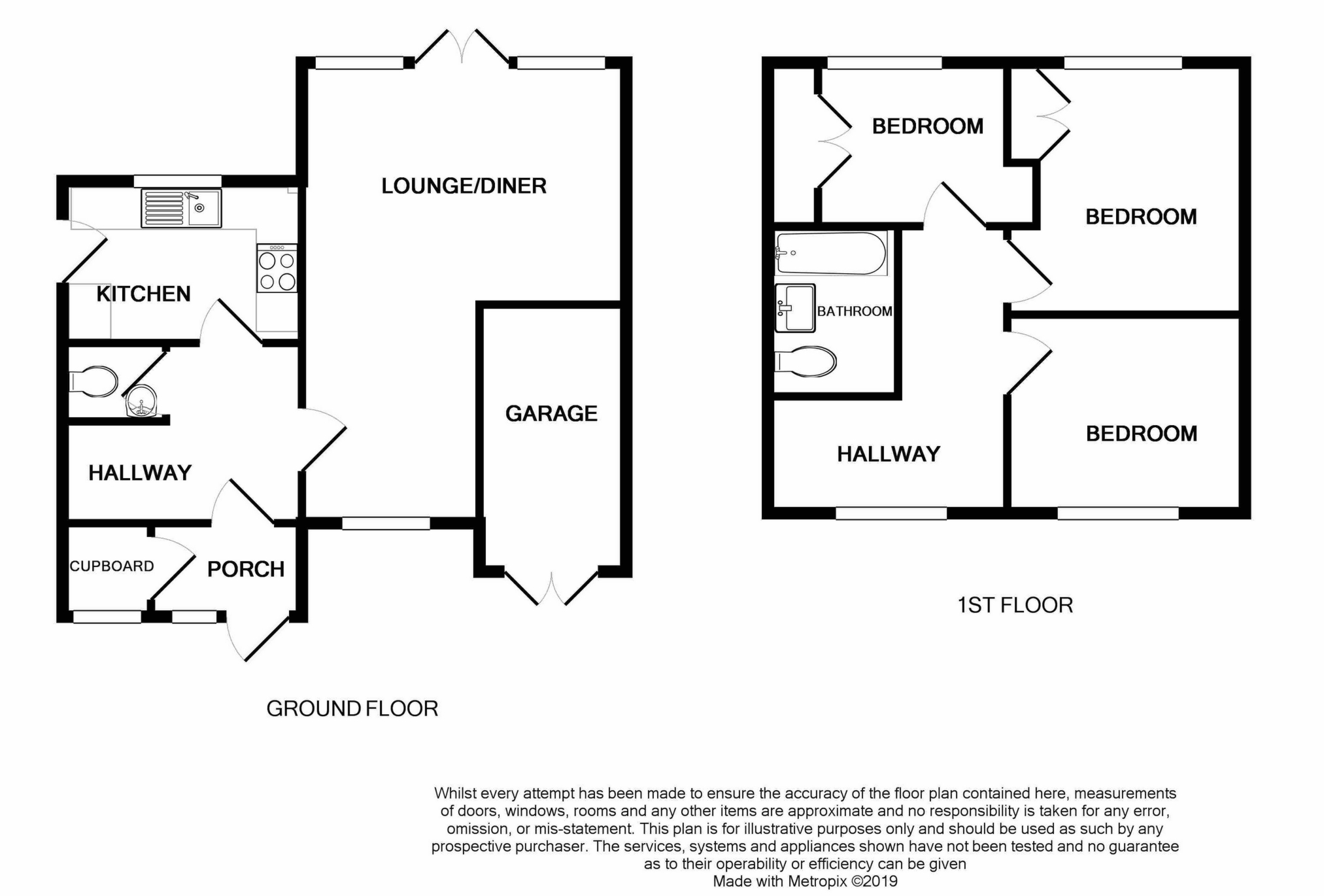 3 Bedrooms Terraced house for sale in Hophurst Drive, Crawley Down RH10