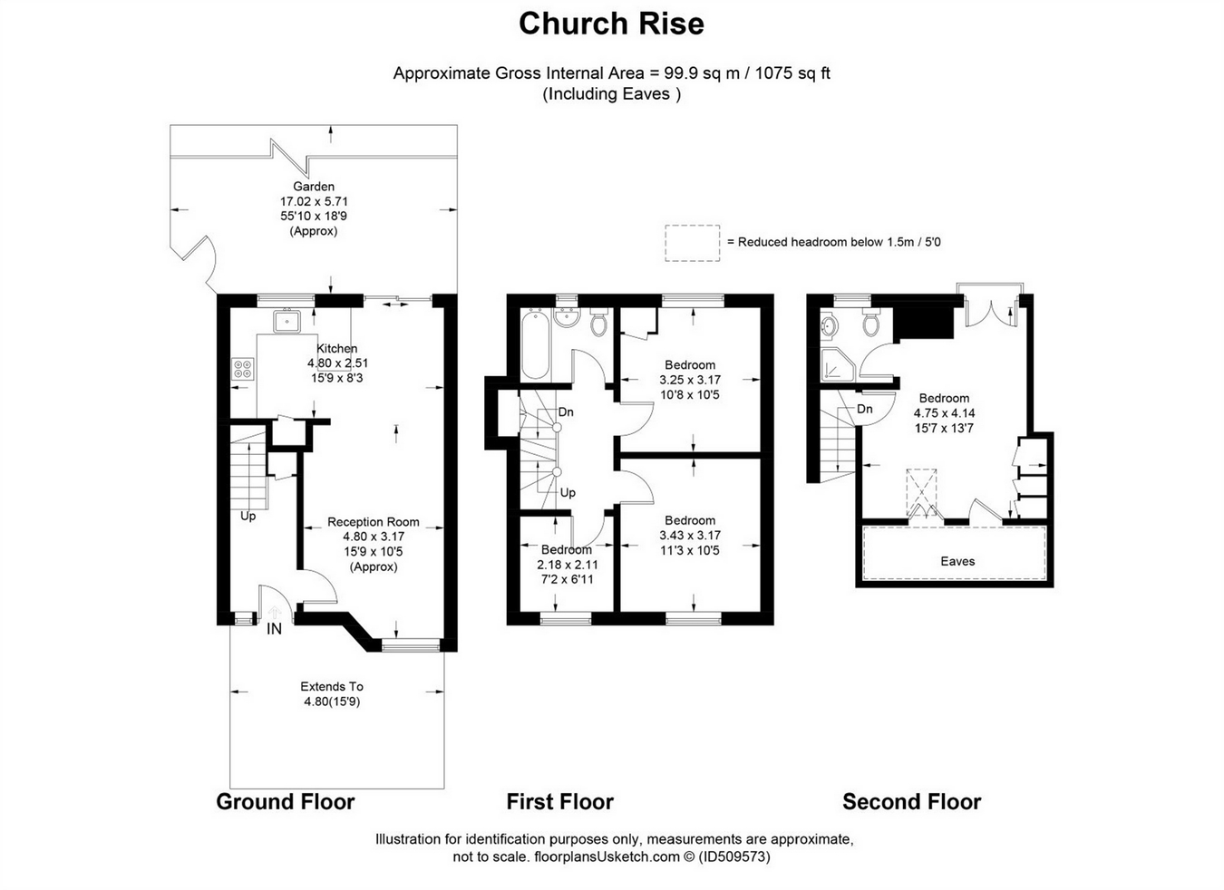 4 Bedrooms Terraced house for sale in Church Rise, Chessington KT9