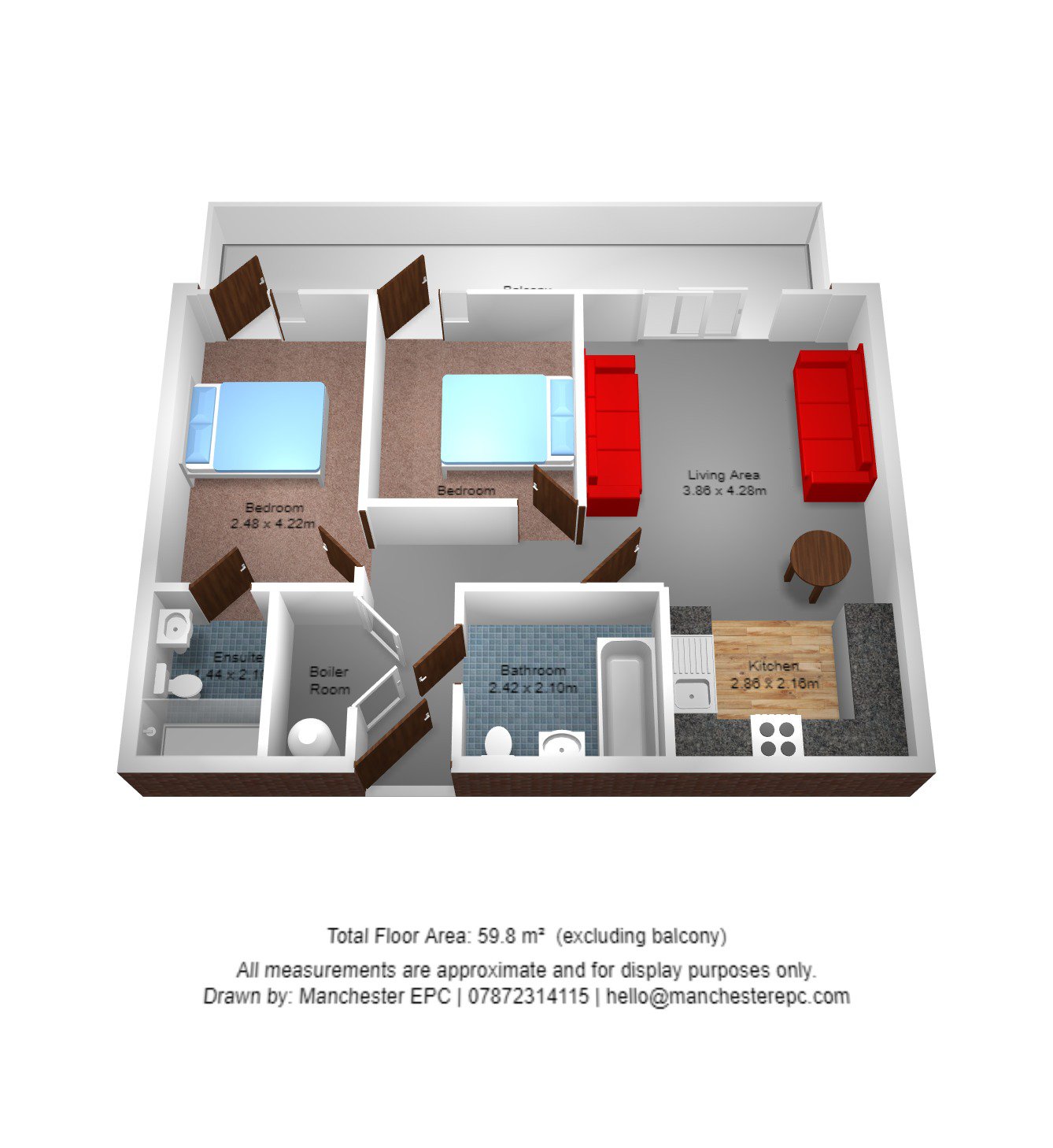 2 Bedrooms Flat for sale in 1 Kelso Place, Manchester M15