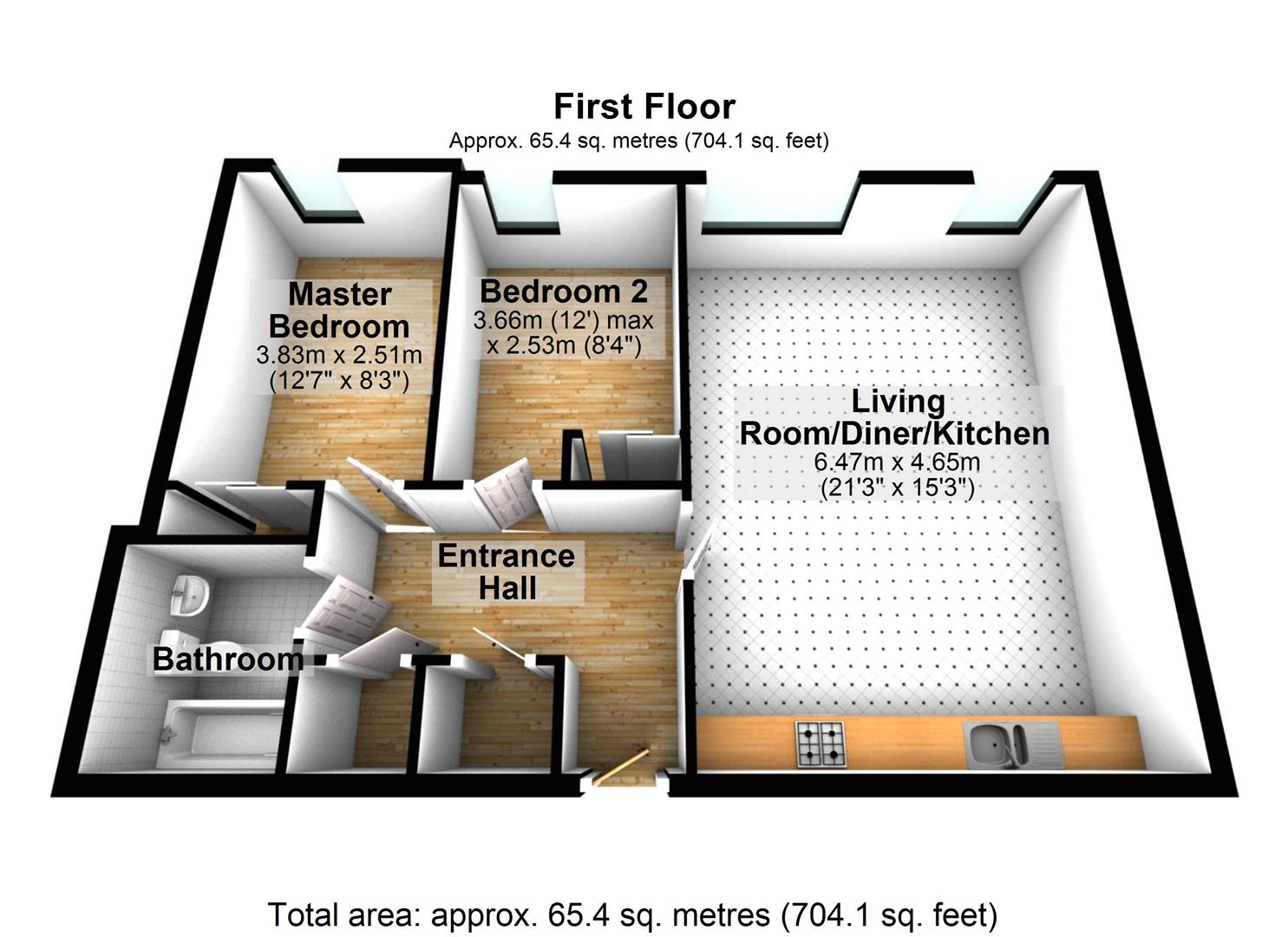 Gaol Street, Hereford HR1, 2 bedroom flat for sale 63322081