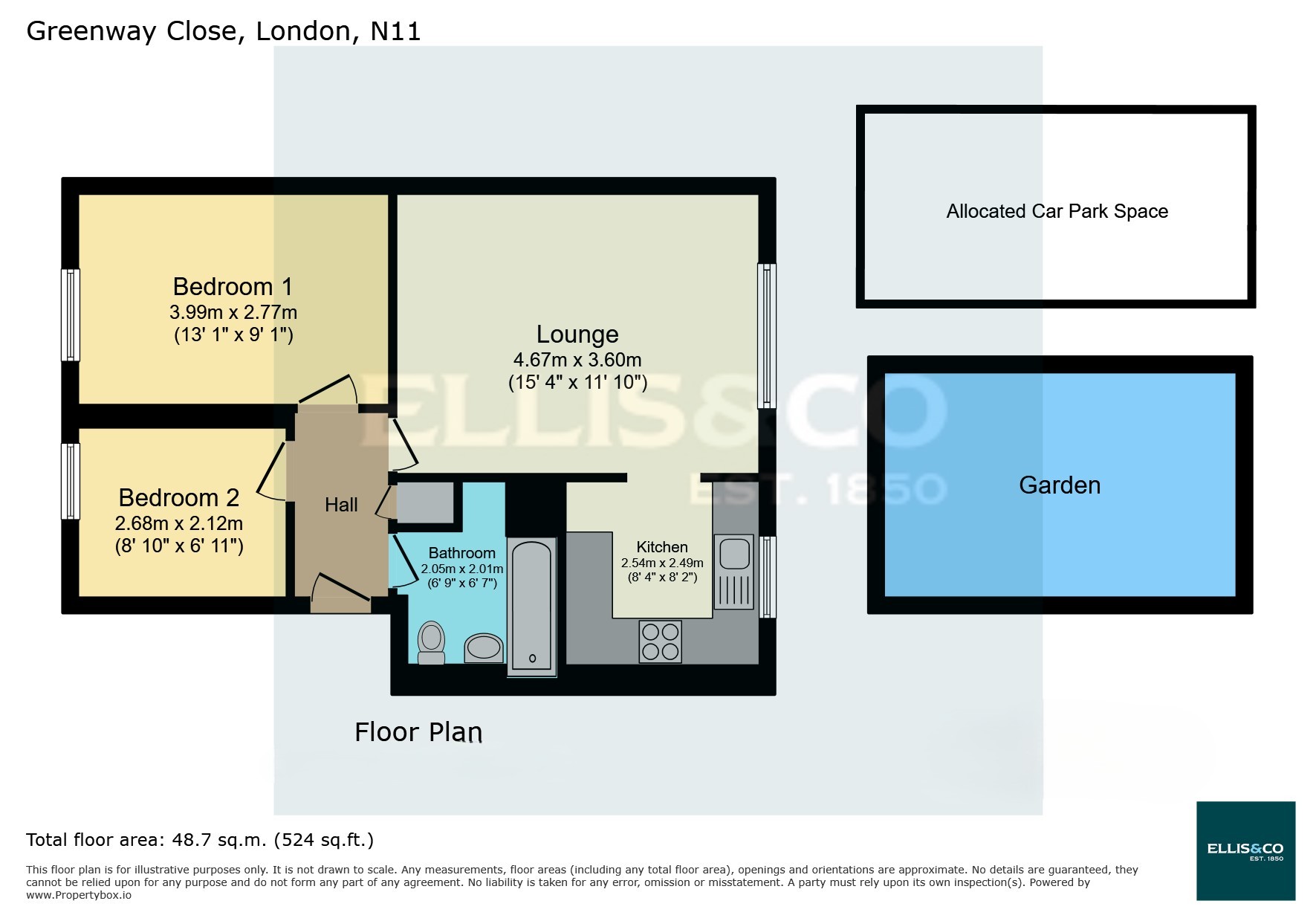 100, Greenway Close, Friern Barnet floorplan