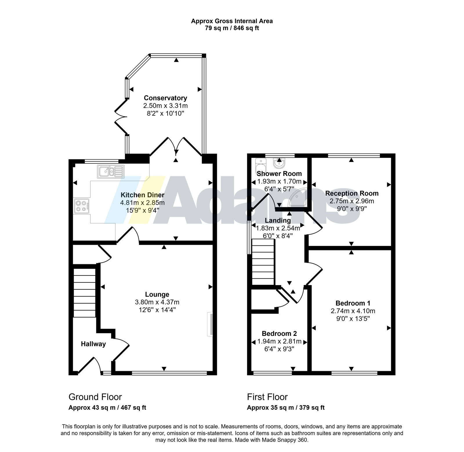 10, Merevale Close, Runcorn floorplan