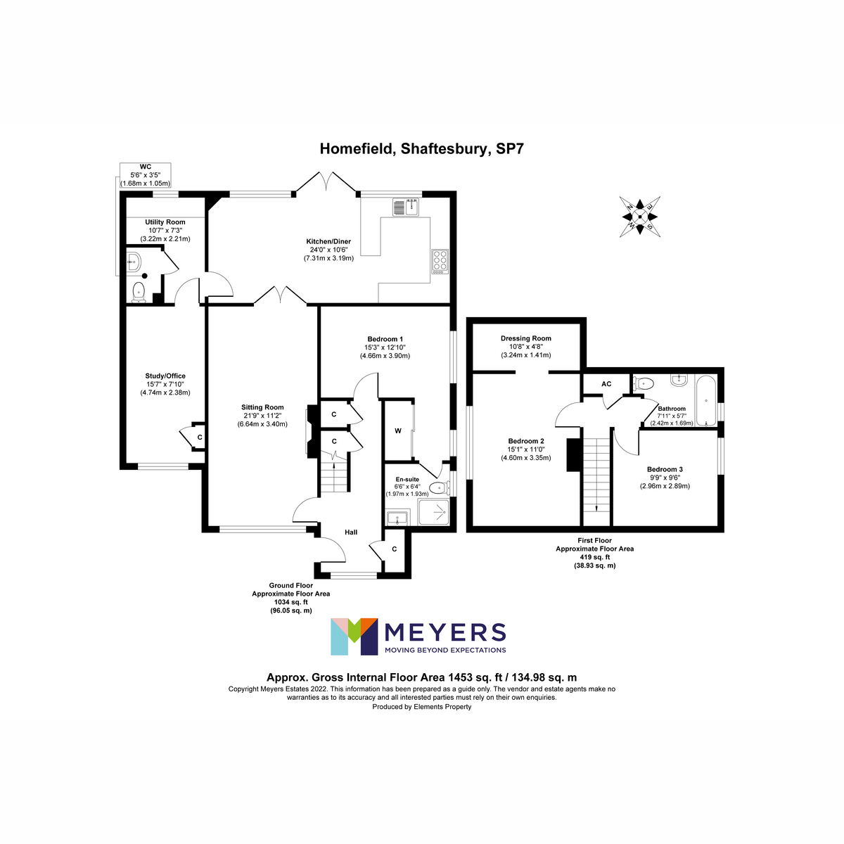 29, Homefield, Shaftesbury floorplan