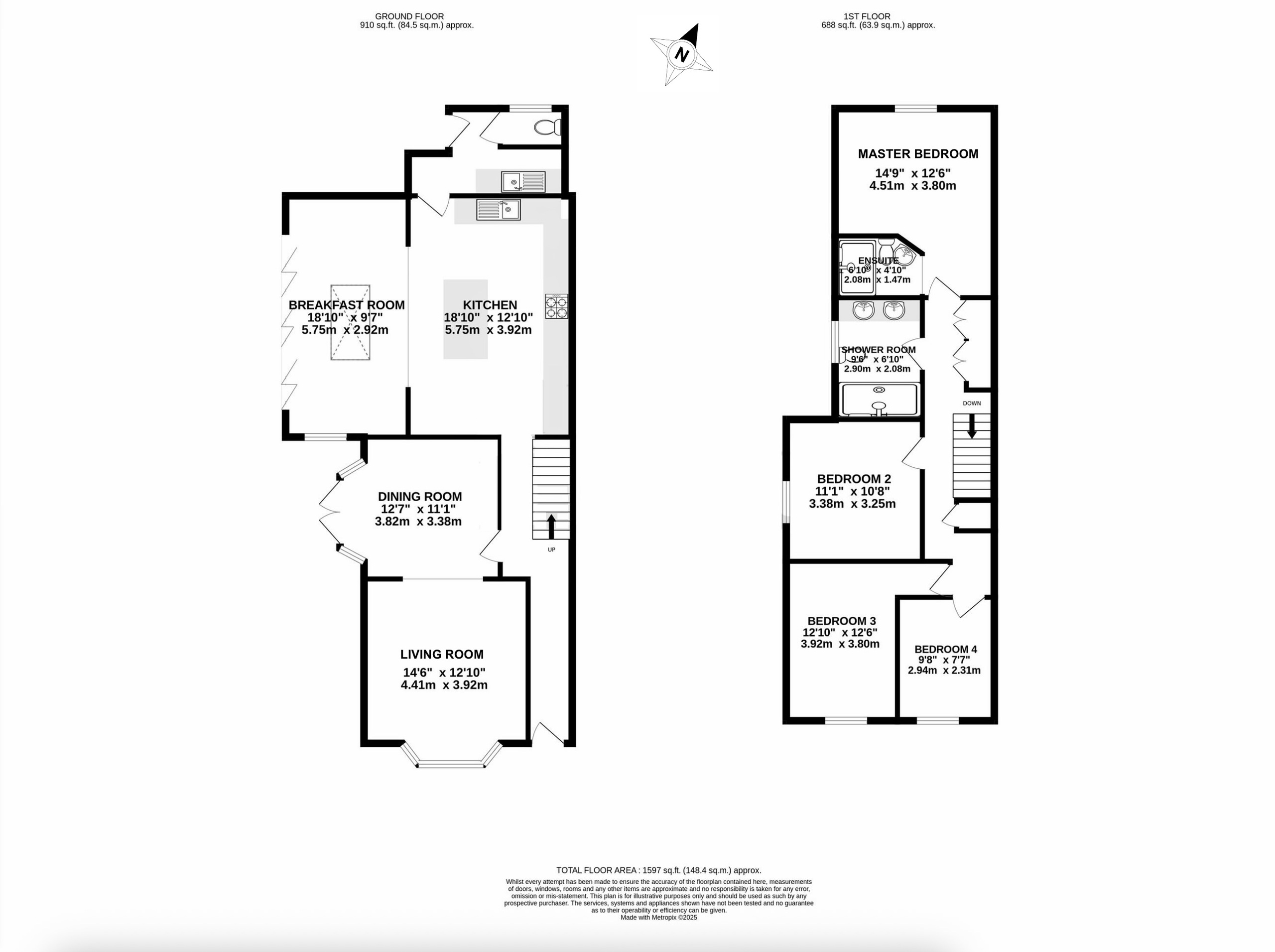 24 Mountway Road, Taunton floorplan