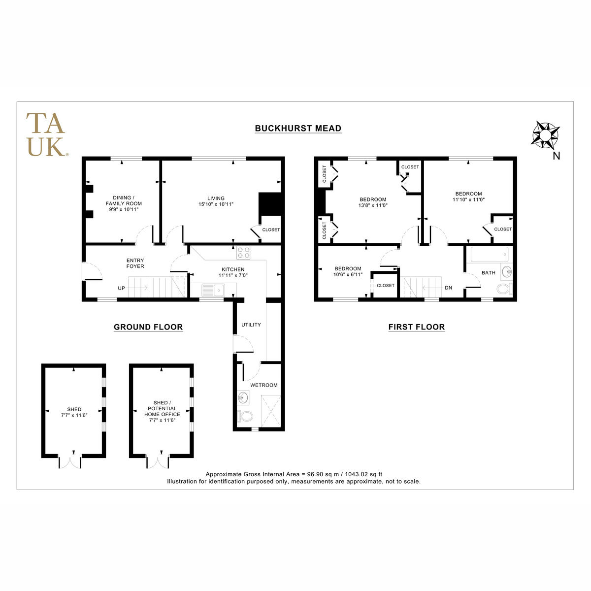 14, Buckhurst Mead, East Grinstead floorplan