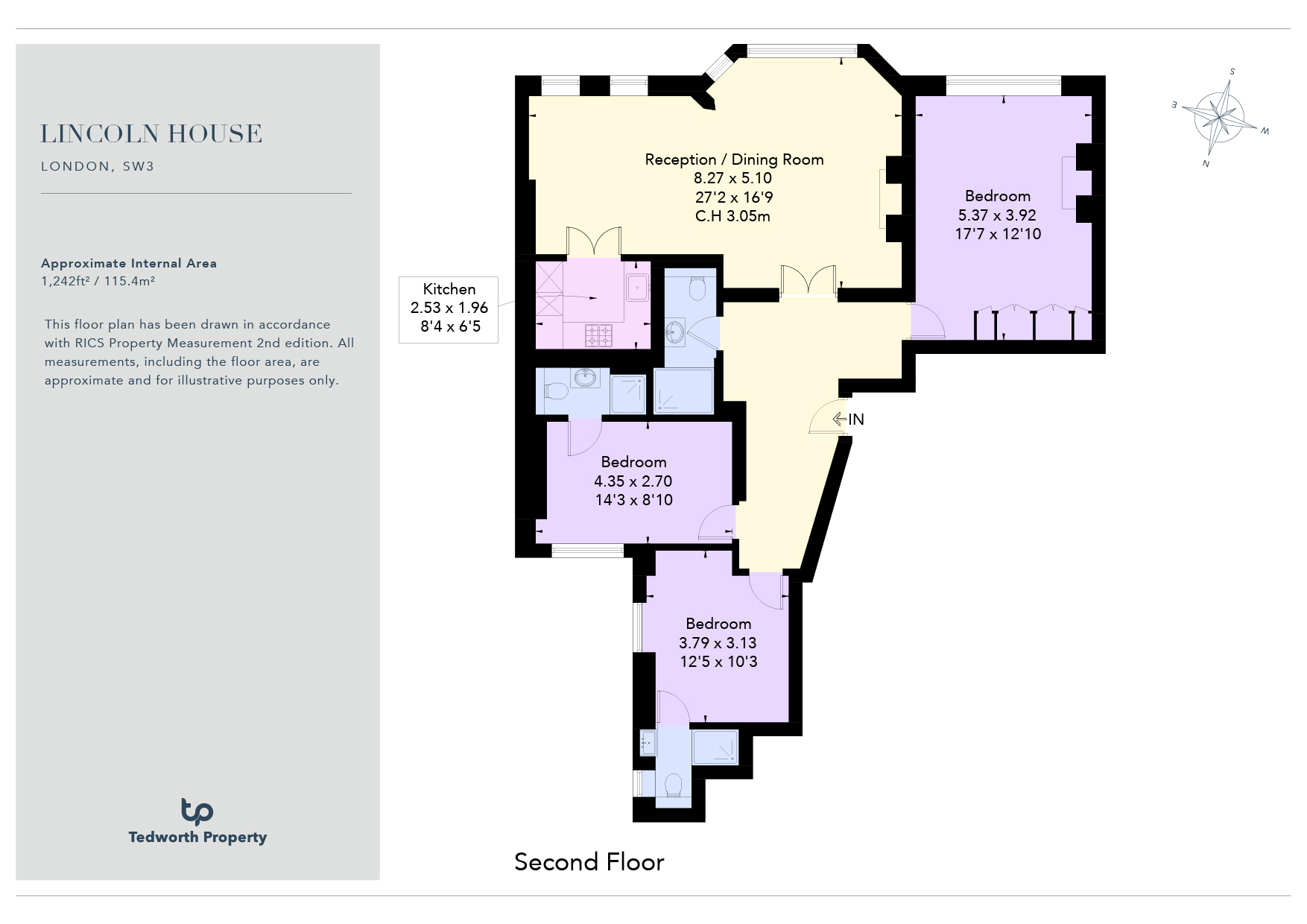 Flat 25,, Lincoln House, London floorplan