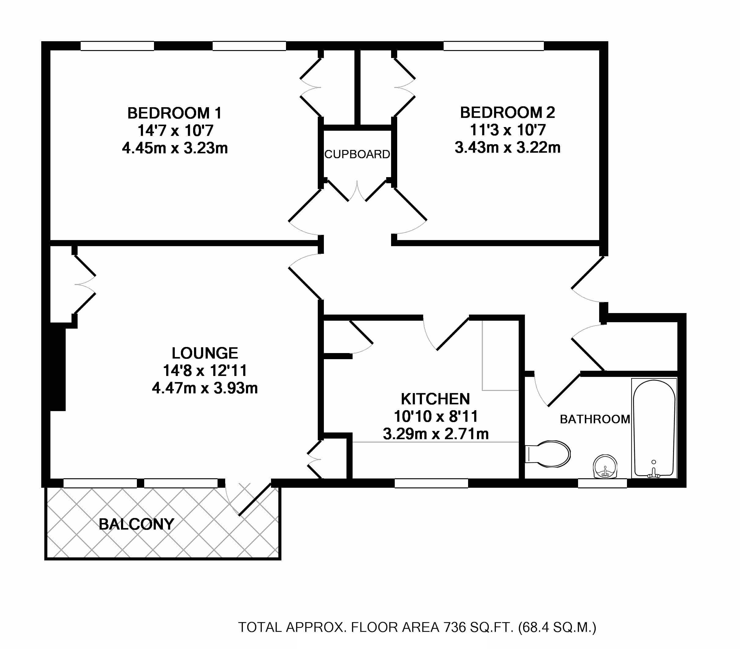 2 Bedrooms Flat for sale in Glenmore Avenue, Glasgow G42