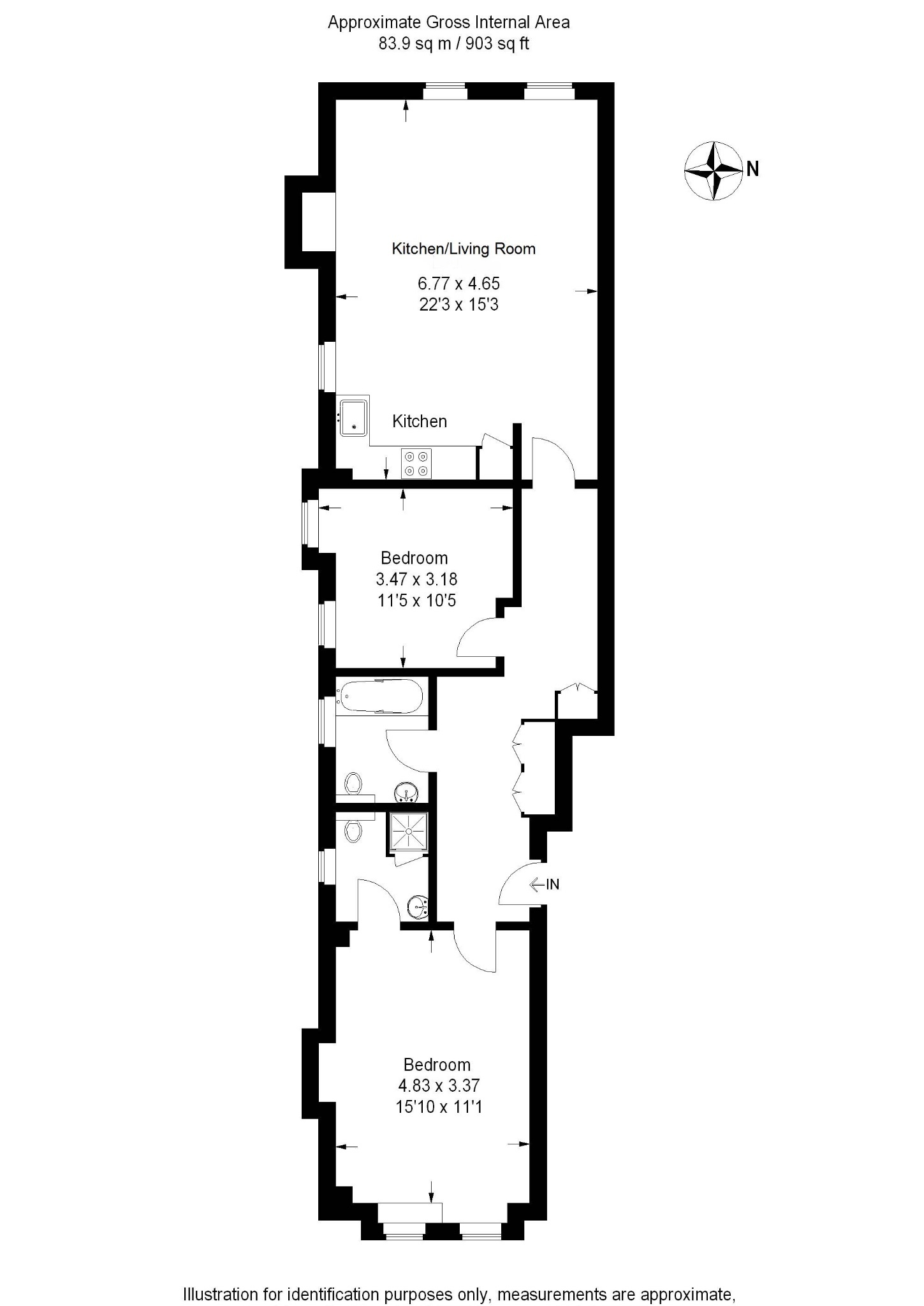 2 Bedrooms Flat to rent in Mill Heights, London NW7