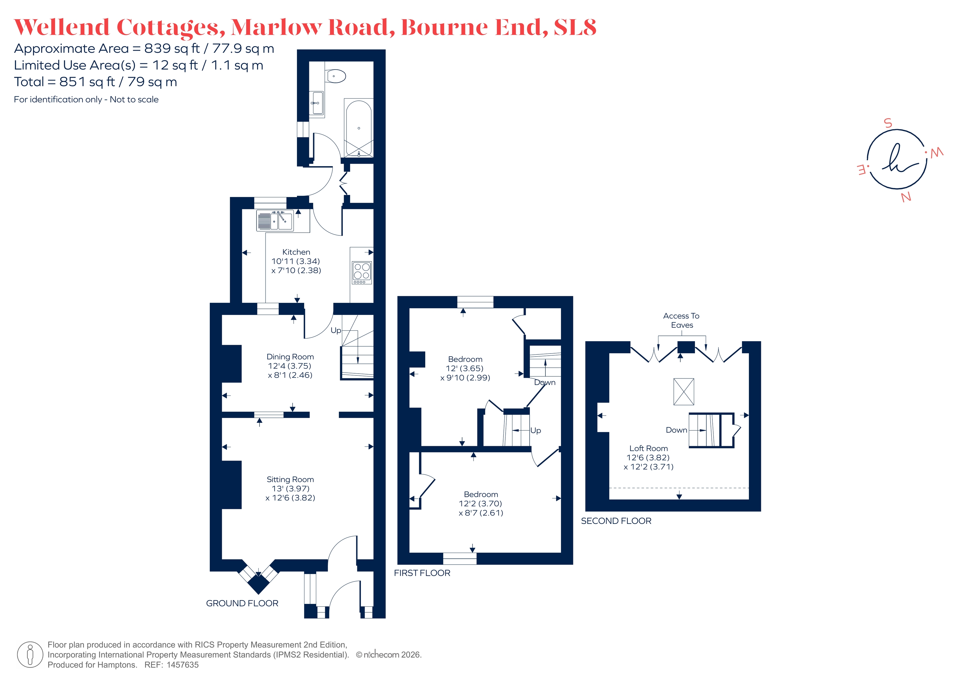 Old Toll Cottage, 3 Well End Cottages, Marlow Road, Bourne End floorplan