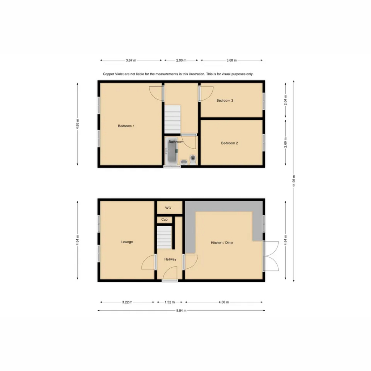 4, Vicarage Farm Road, Wellingborough floorplan