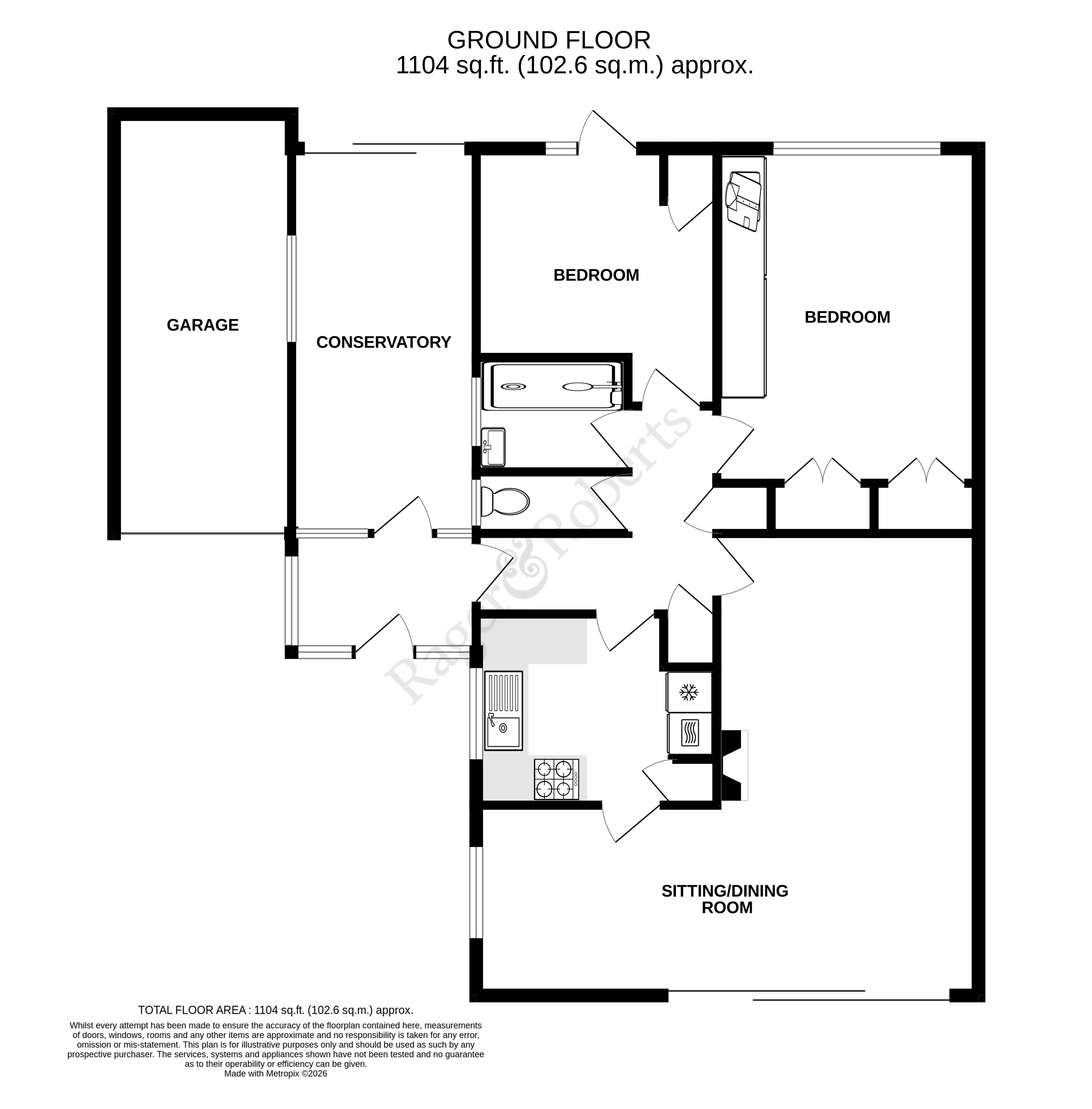 2, Parker Close, East Sussex floorplan