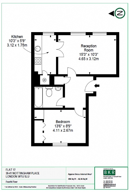 1 Bedrooms Flat to rent in Cedar House, 39-41 Nottingham Place, Marylebone, London W1U