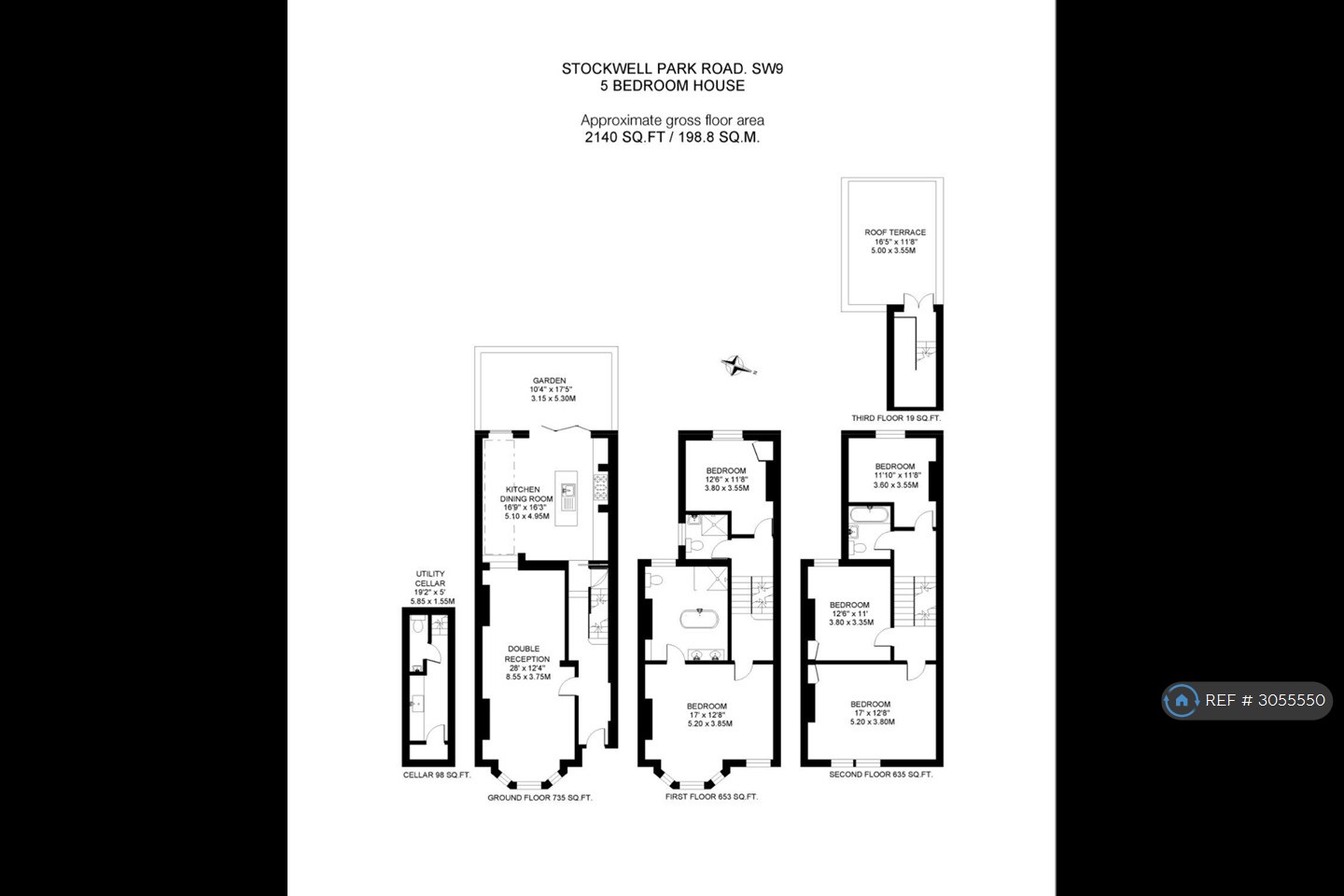 Stockwell Park Road, London floorplan