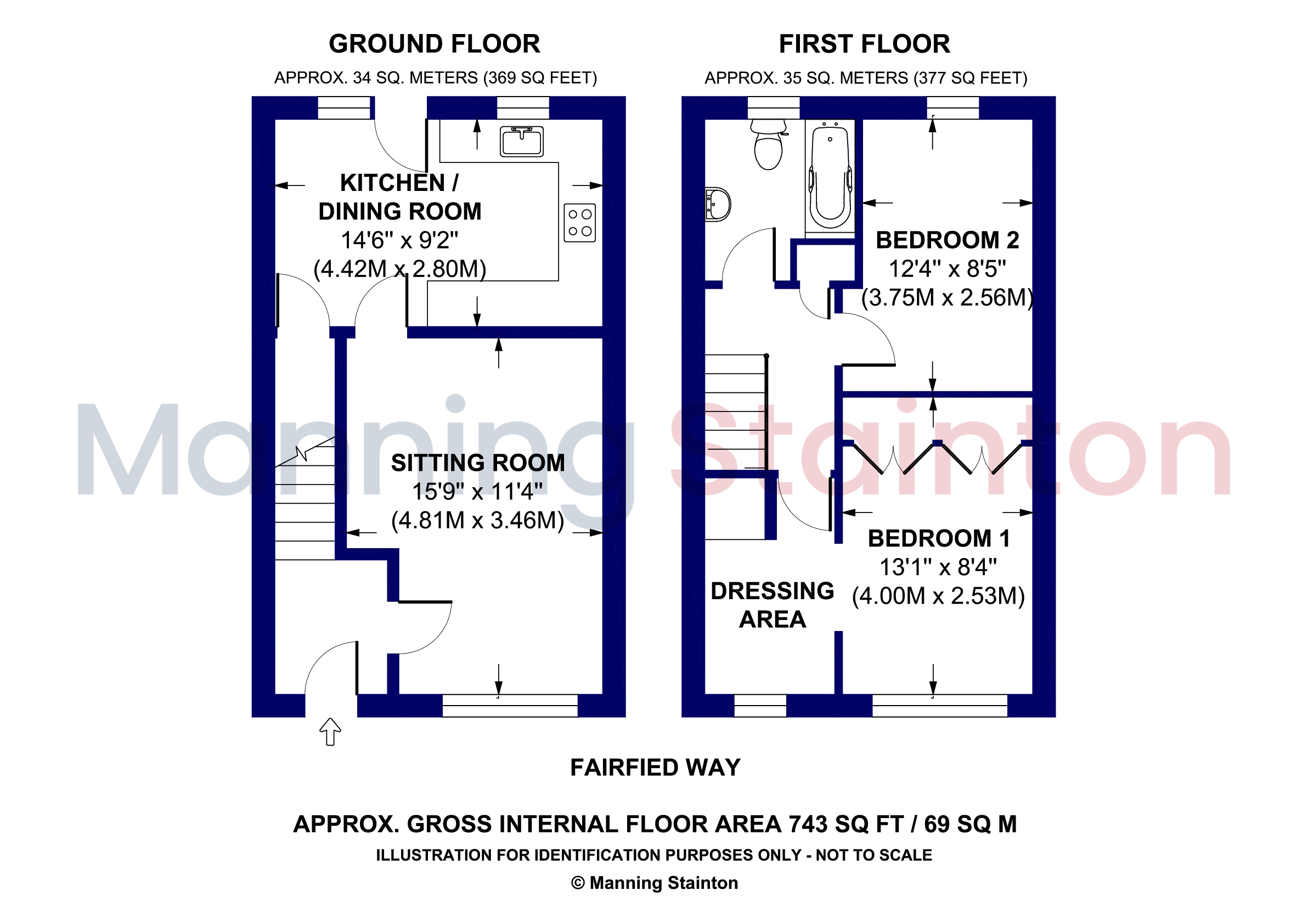 1, Fairfield Way, North Yorkshire floorplan