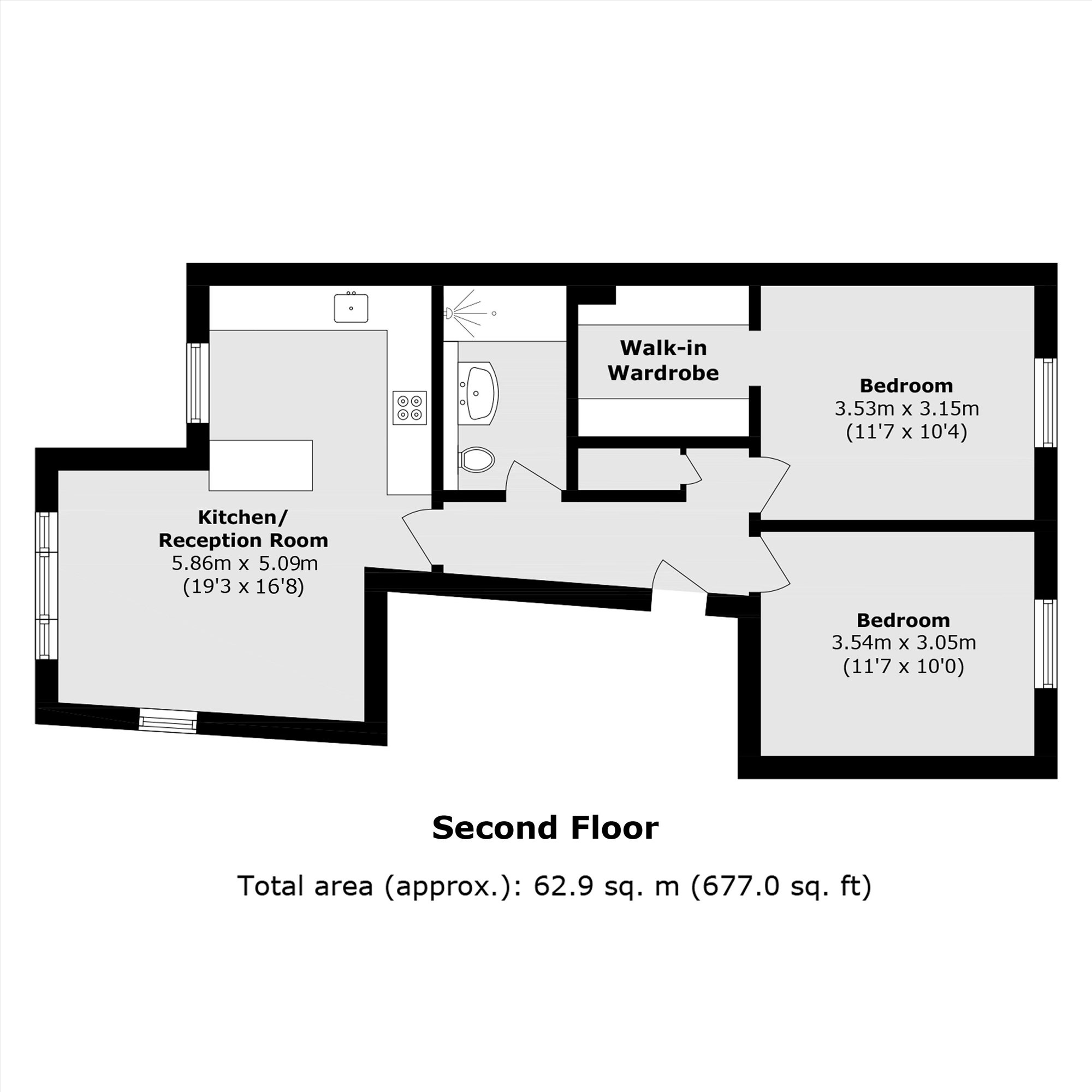 Flat 6, 29, St. Stephens Gardens, LONDON floorplan