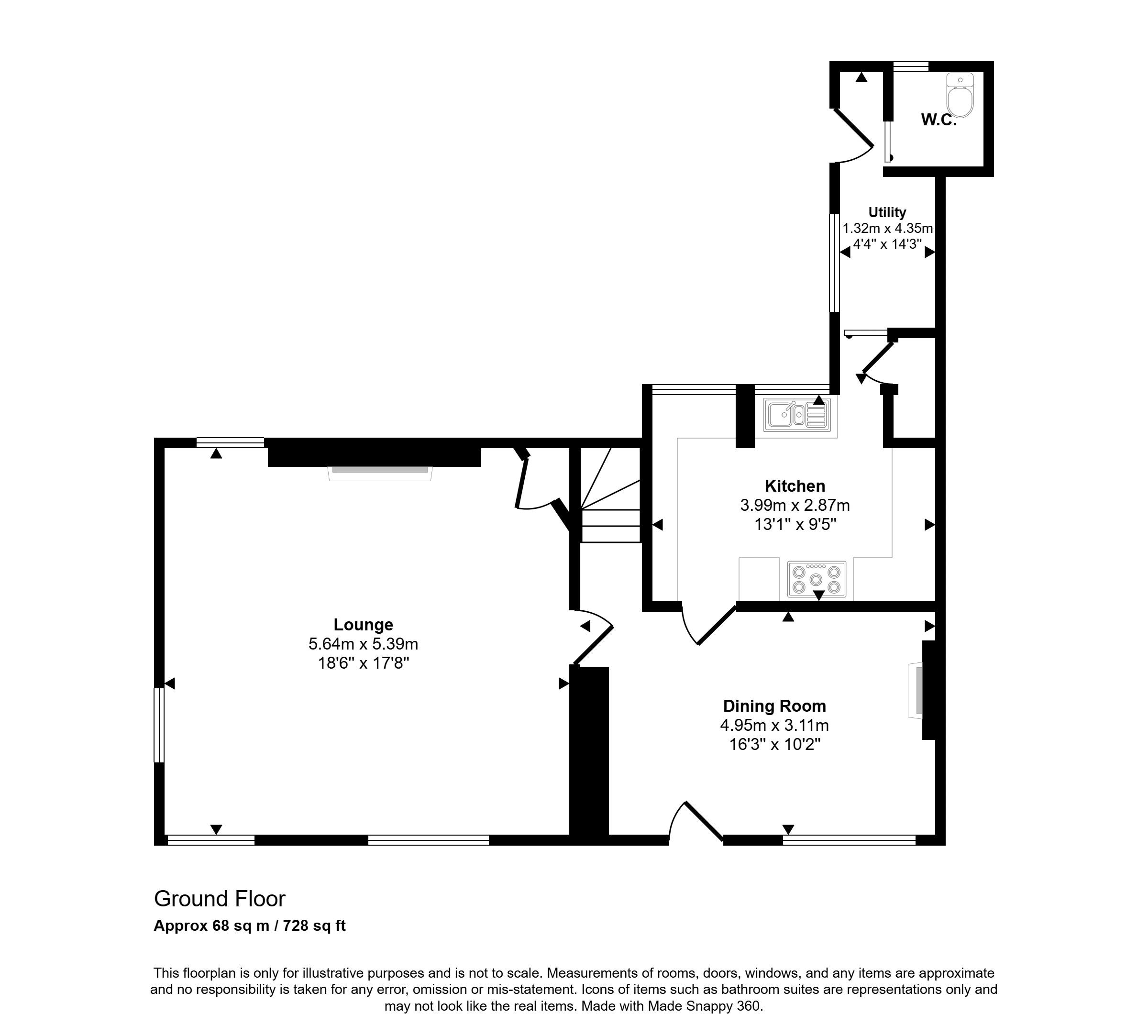 61, Drew Street, Brixham floorplan