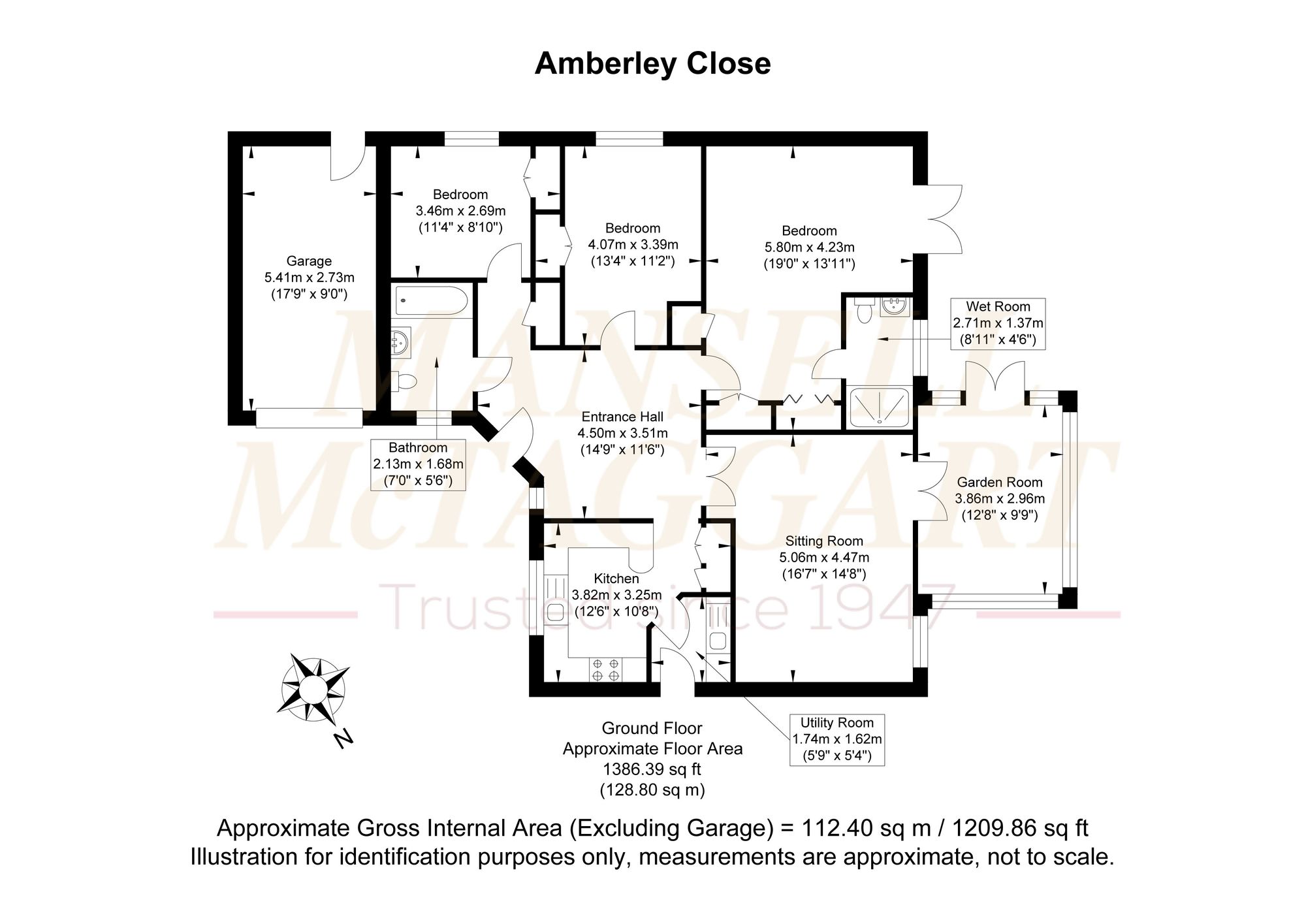 3 Amberley Close, Pulborough floorplan