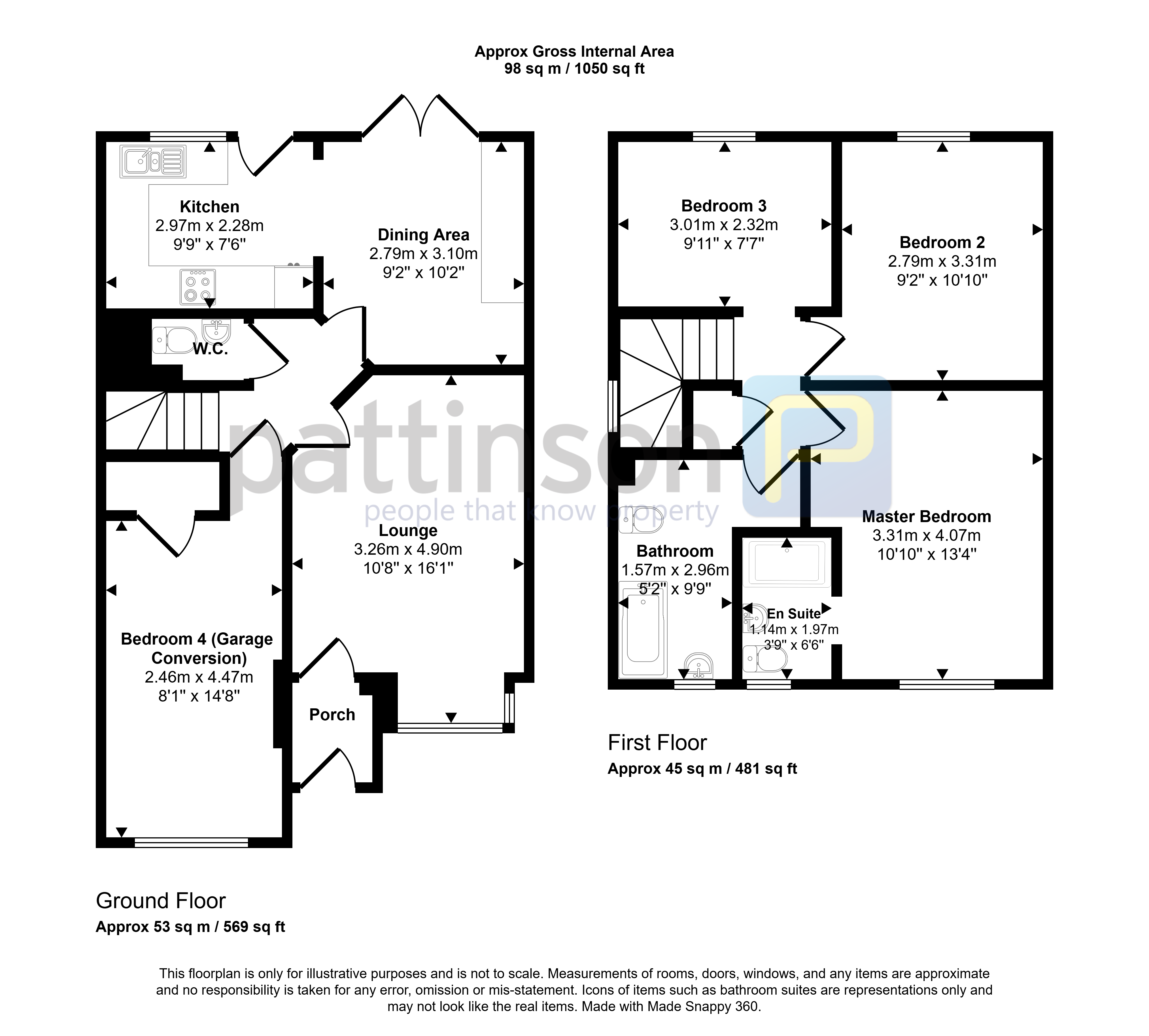 30, Redwood Court, Ashington floorplan