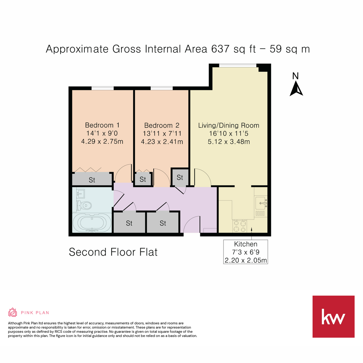 Flat Flat 26, Swanbrook Court, Bridge Avenue, Maidenhead floorplan