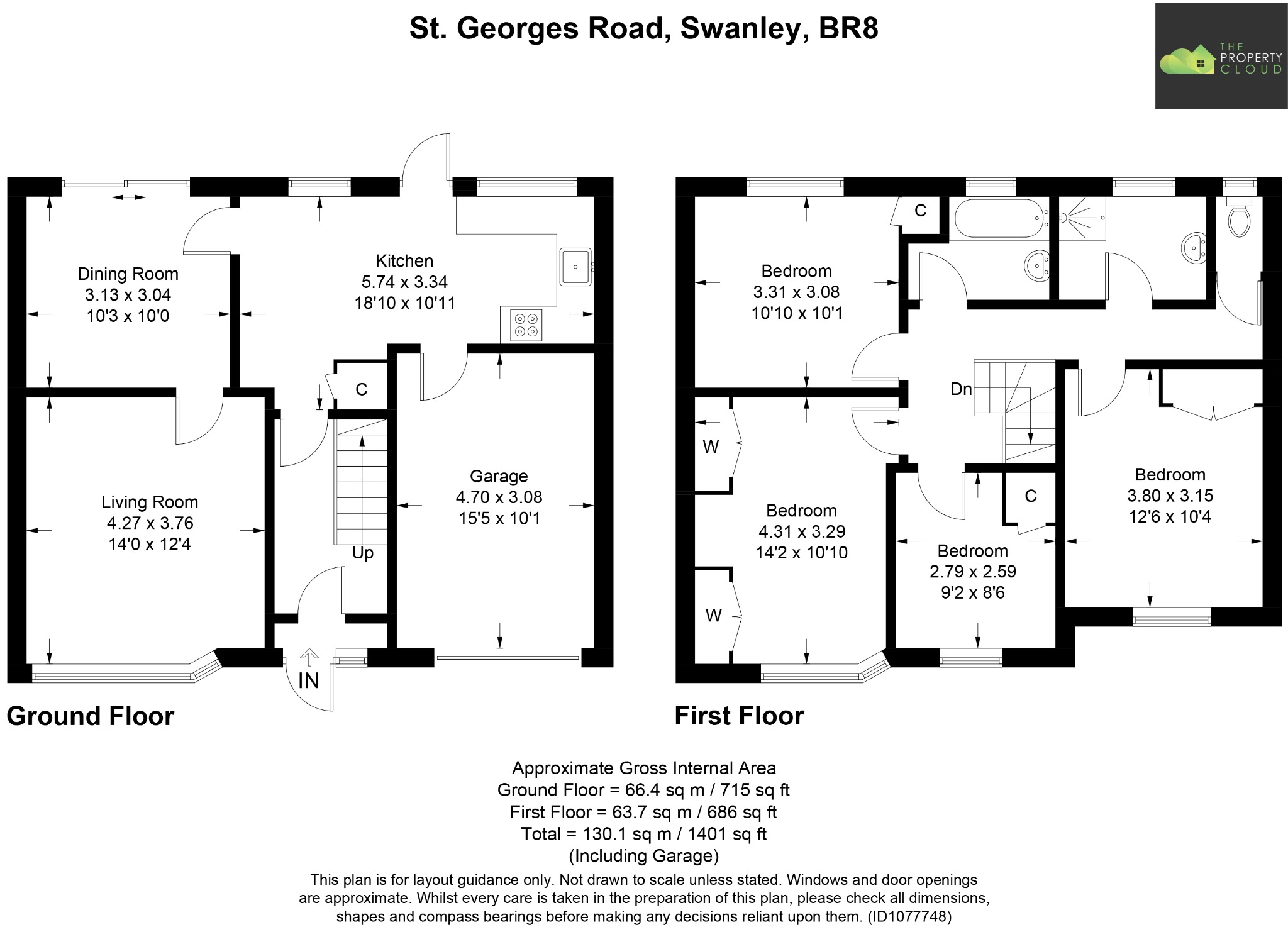 St. Road, Swanley, Kent BR8, 4 bedroom semidetached house for