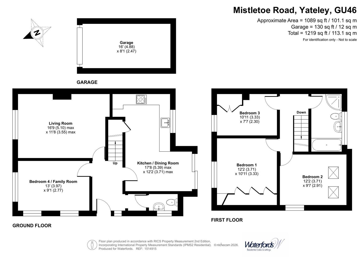 11, Mistletoe Road, Yateley floorplan
