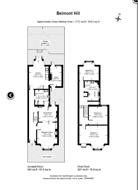 65, Belmont Hill, London floorplan