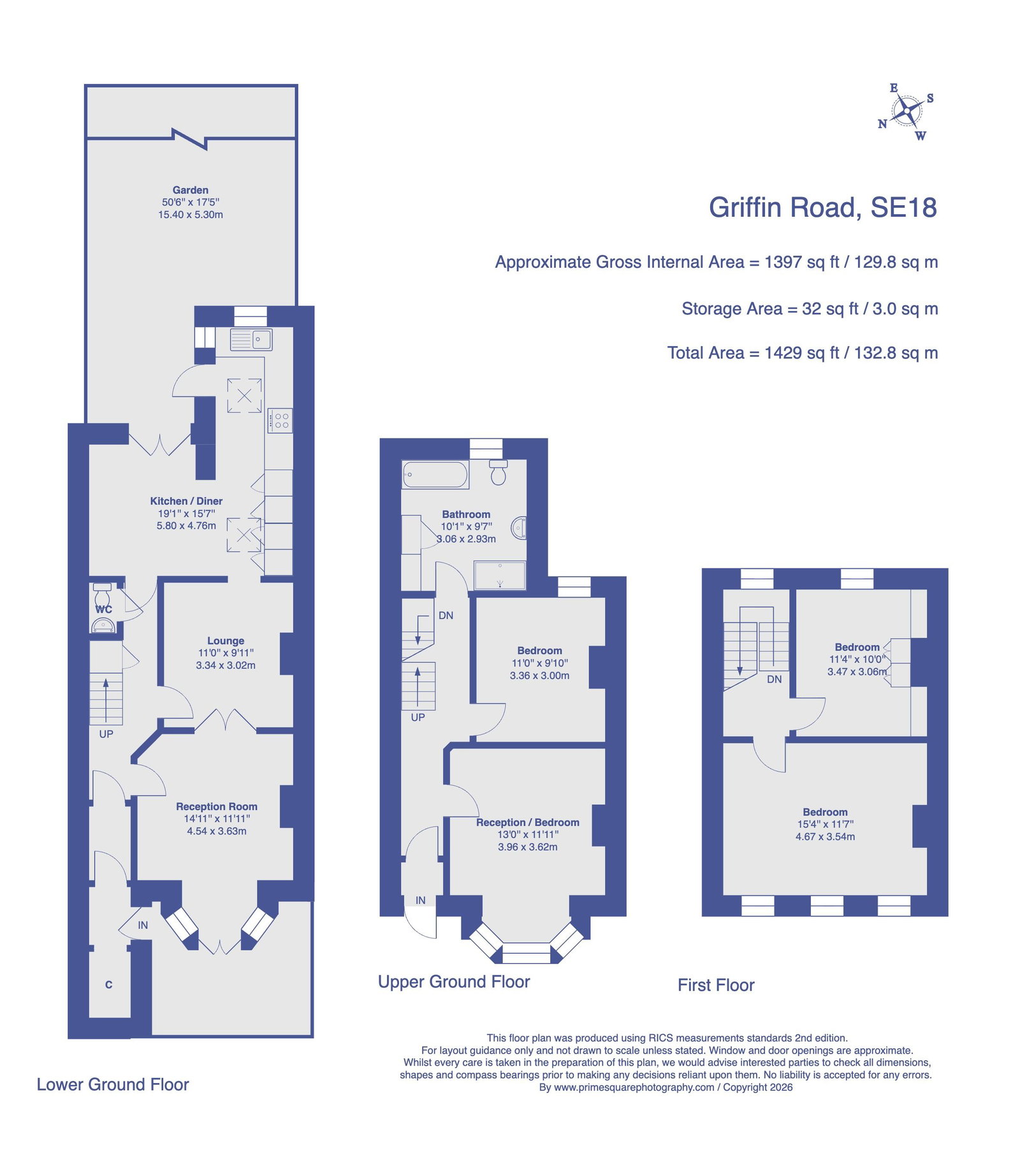 97, Griffin Road, London floorplan