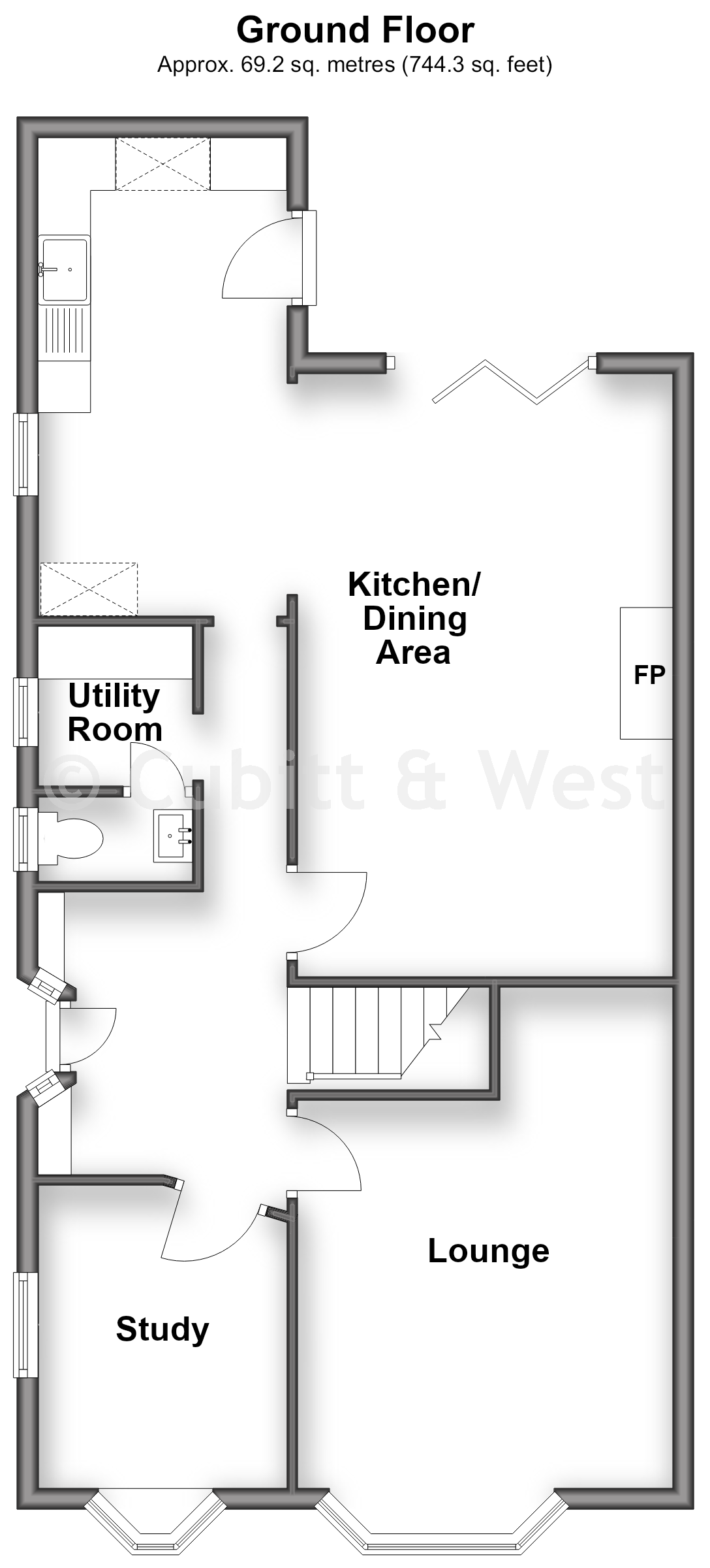 176, Hangleton Road, Hove floorplan