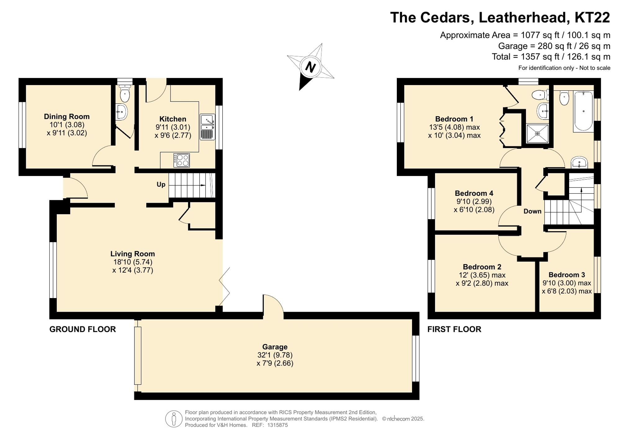 6 The Cedars, Leatherhead floorplan