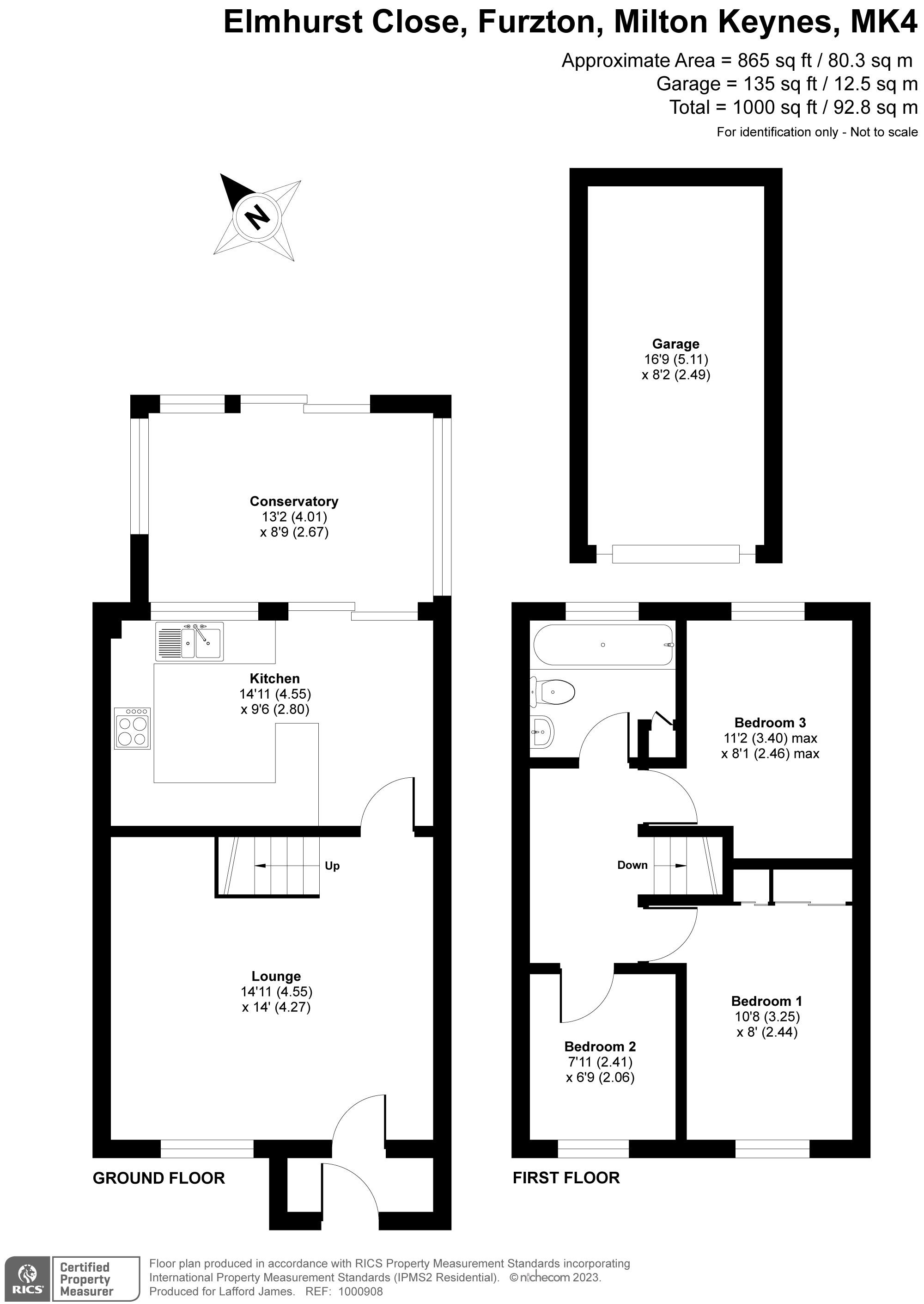 12 Elmhurst Close, Milton Keynes floorplan