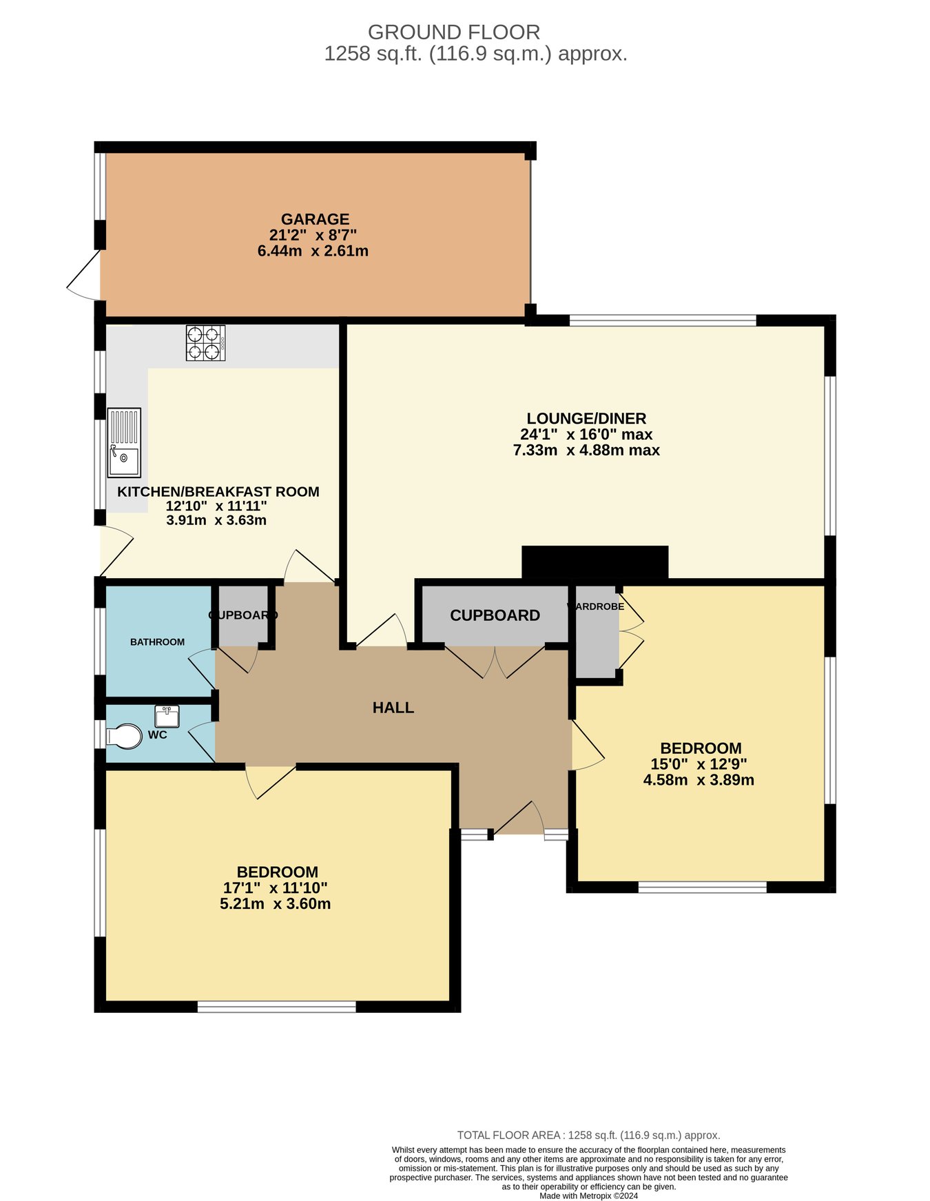 31, Collington Grove, Bexhill-on-Sea floorplan