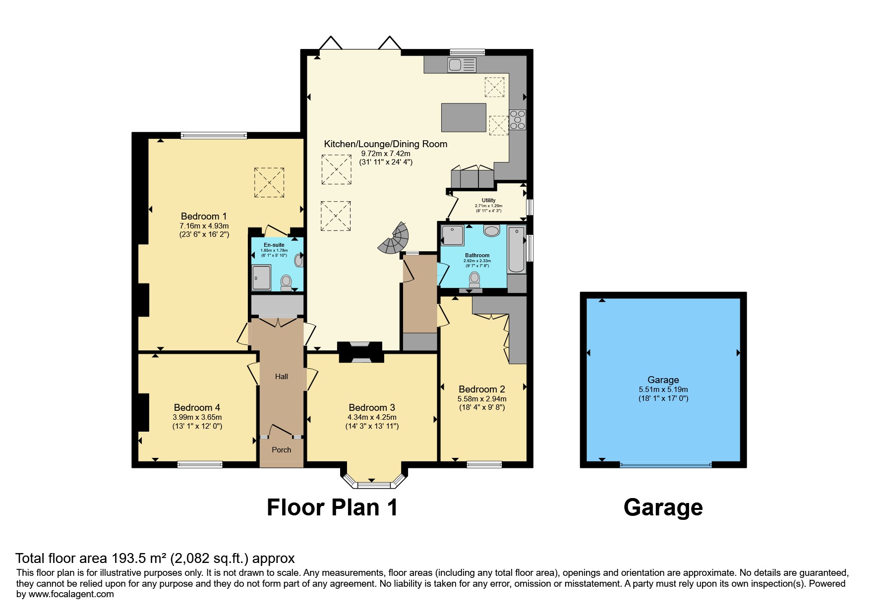 2, Plantation Avenue, Bessacarr, Doncaster floorplan