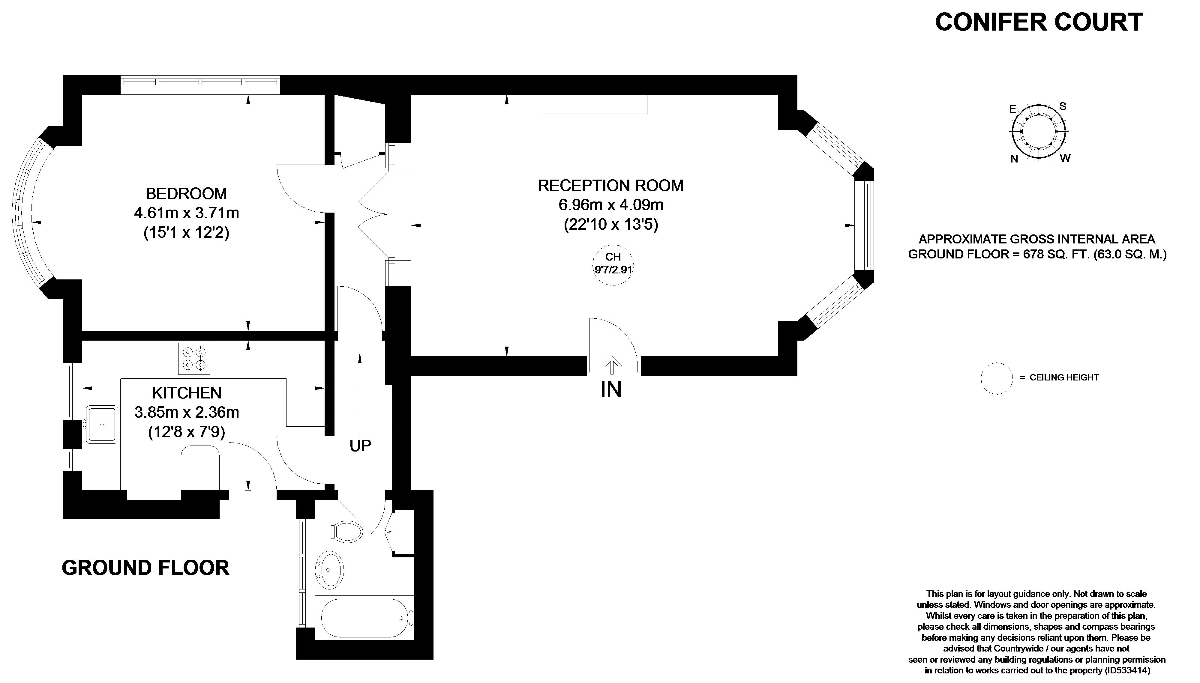 1 Bedrooms Flat to rent in Corkran Road, Surbiton KT6