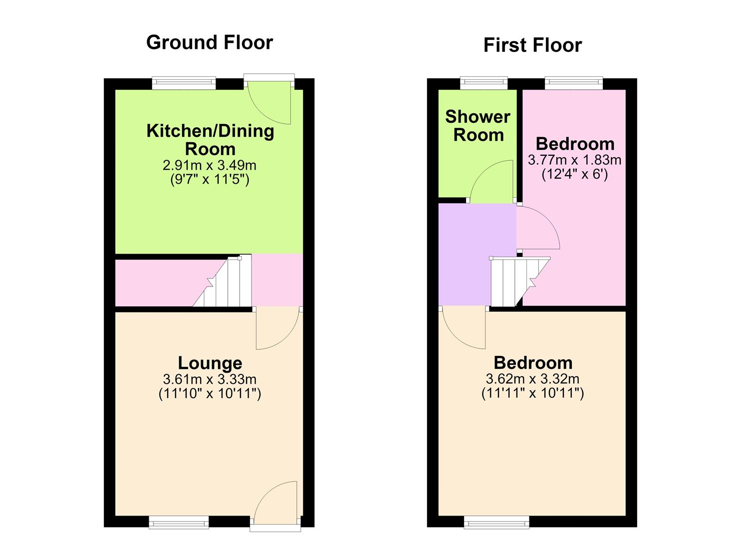 91, Lutterworth Road, Burbage floorplan