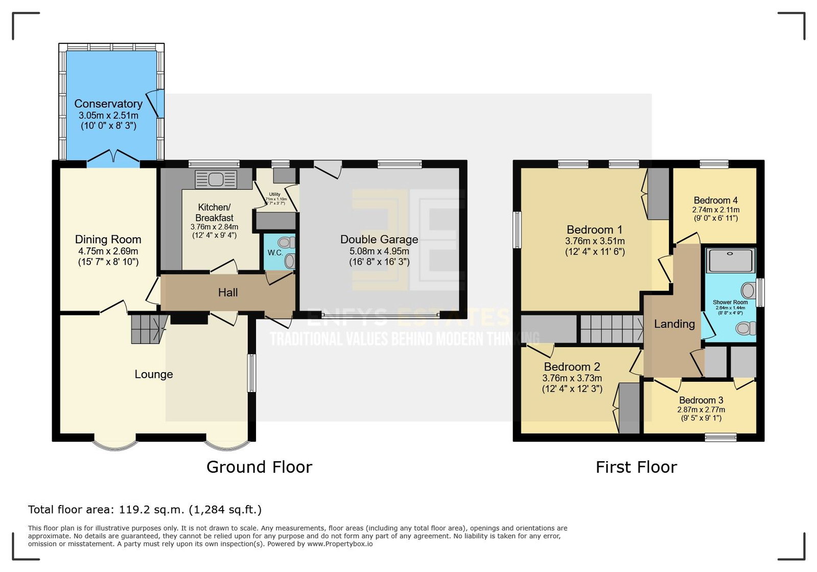 7, Daresbury Close, Llandudno floorplan