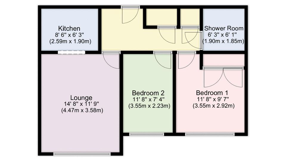 26 Buckingham Court, Highlands Road, Fareham floorplan