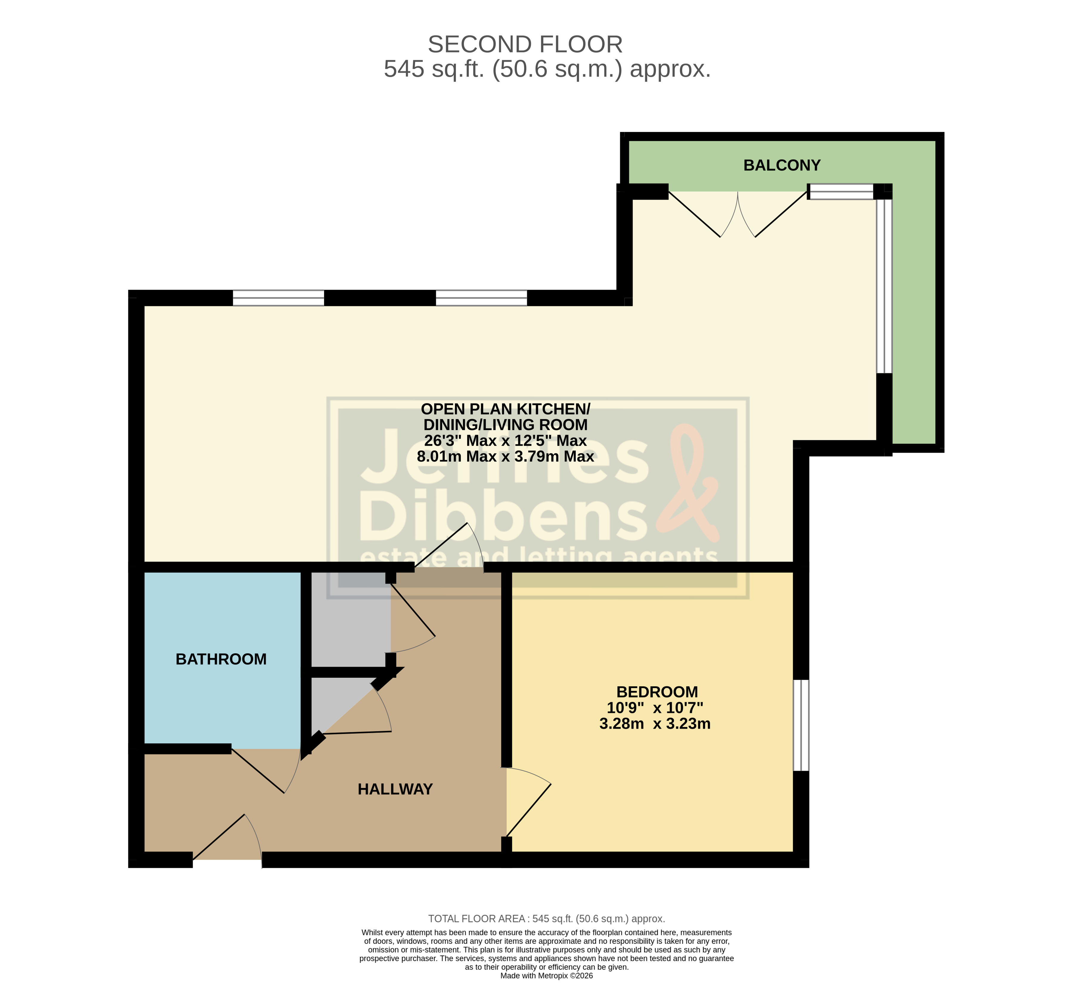 Flat 7, 1, Dale Square, Havant floorplan