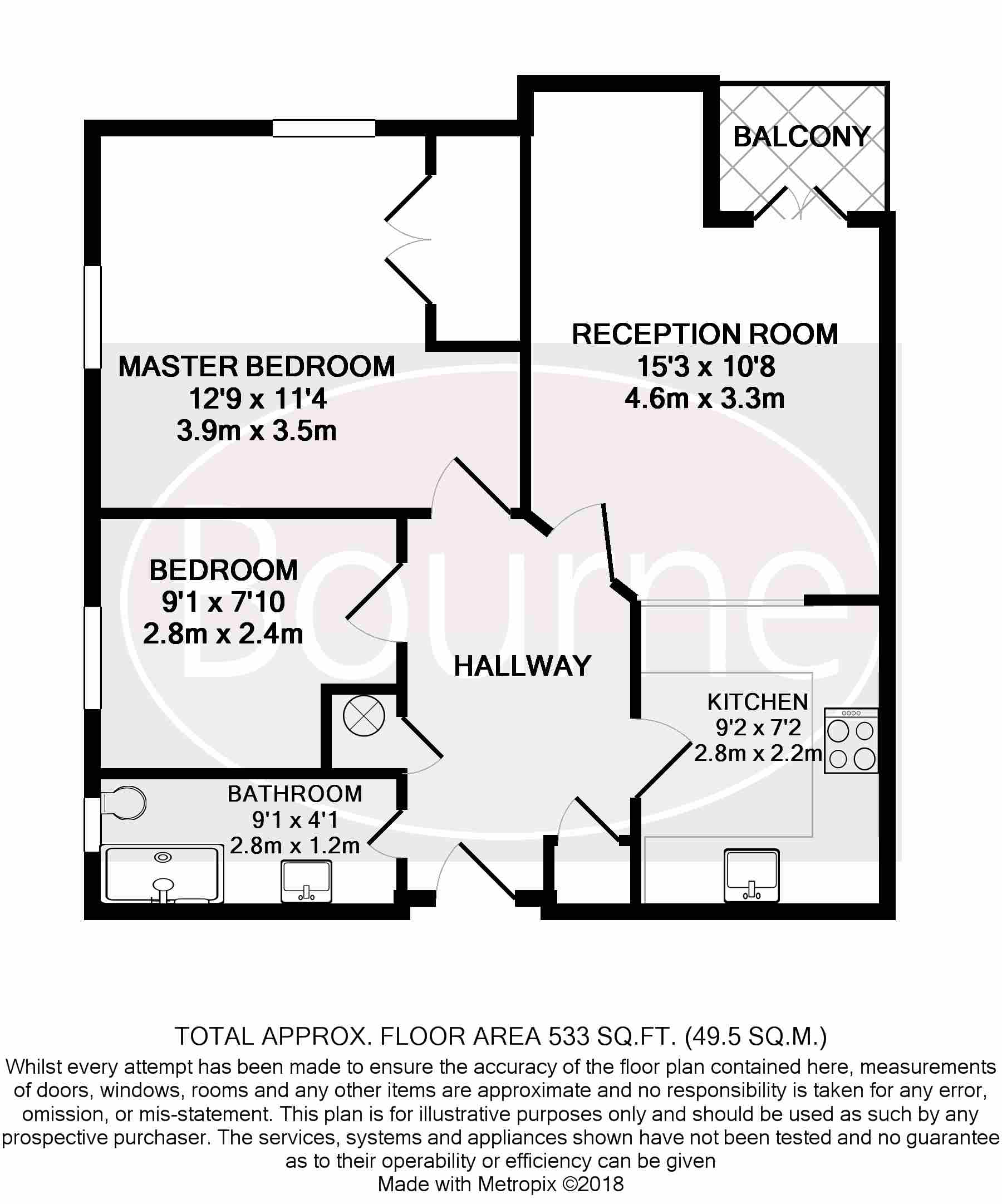 2 Bedrooms Flat to rent in Shortheath Road, Farnham, Surrey GU9