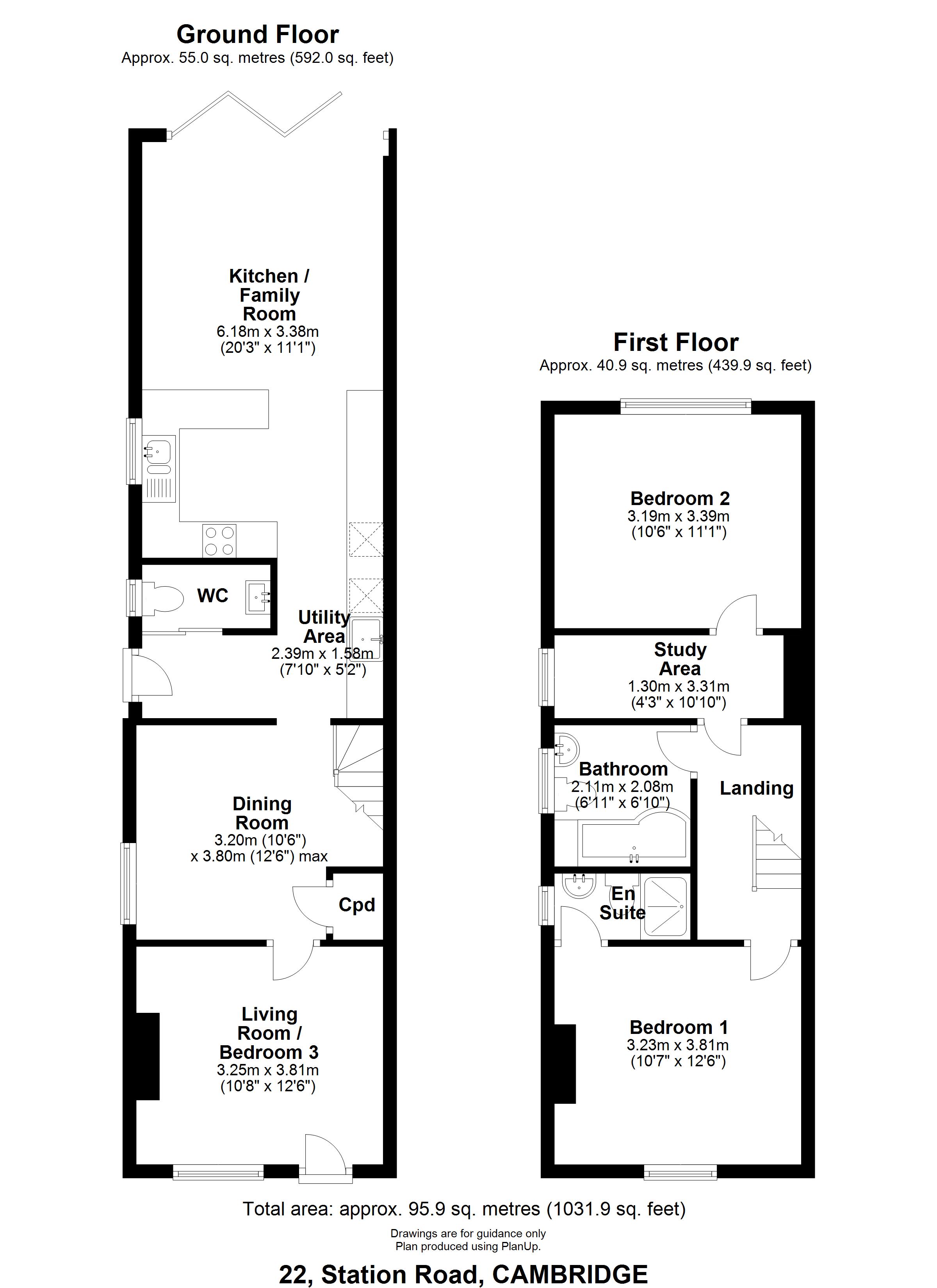 3 Bedrooms End terrace house for sale in Station Road, Waterbeach, Cambridge CB25