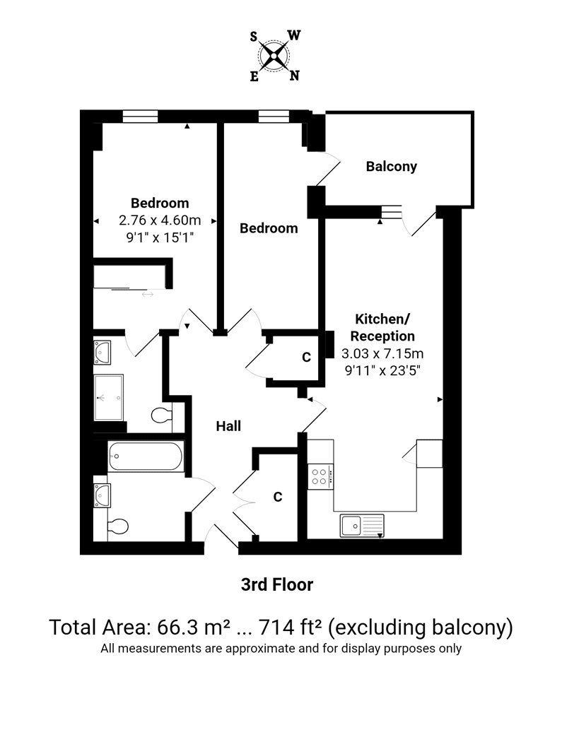 2 Bedrooms Flat to rent in Burnell Building, 1 Wilkinson Close, London NW2