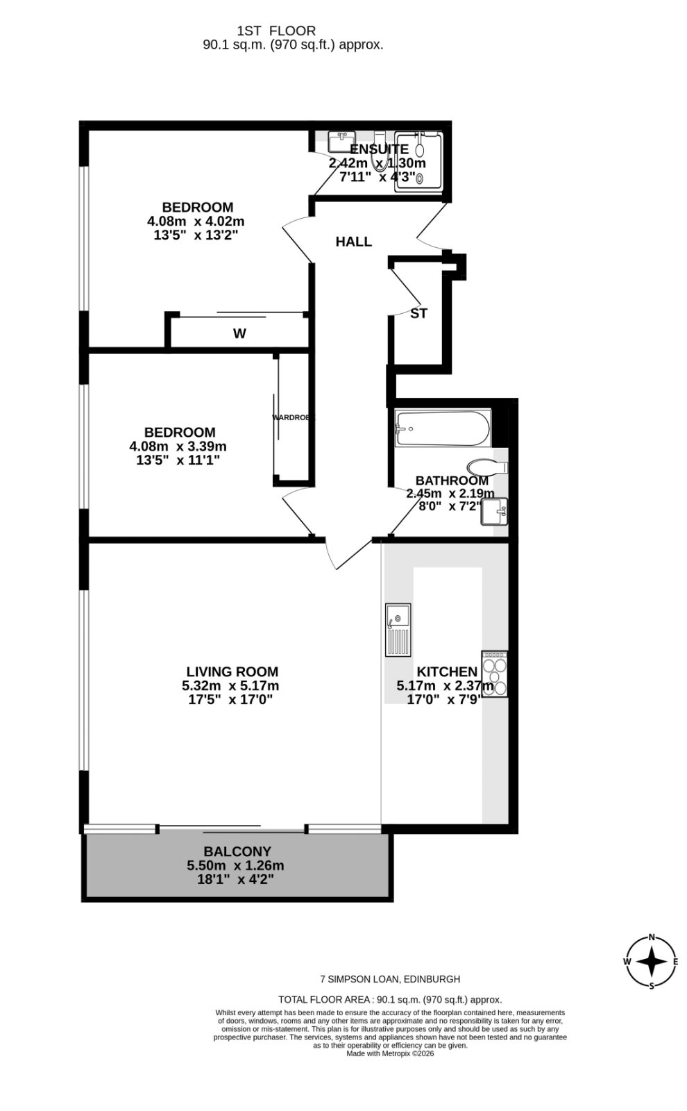 7/20 Simpson Loan, Edinburgh floorplan