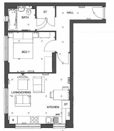 Flat 74 West Central, 1A Stoke Road, Slough floorplan