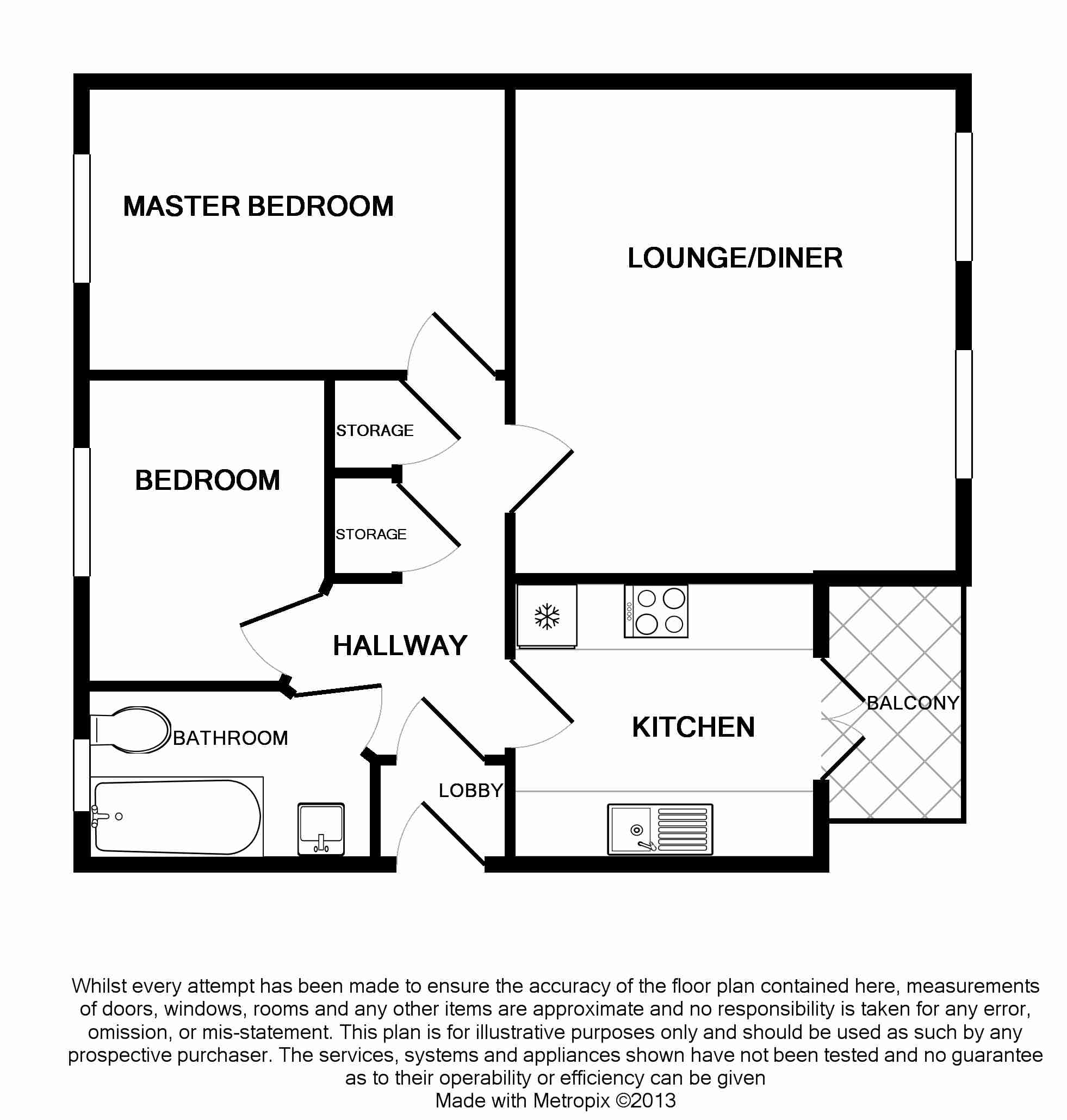 63, Wenlock Drive, Nottingham floorplan