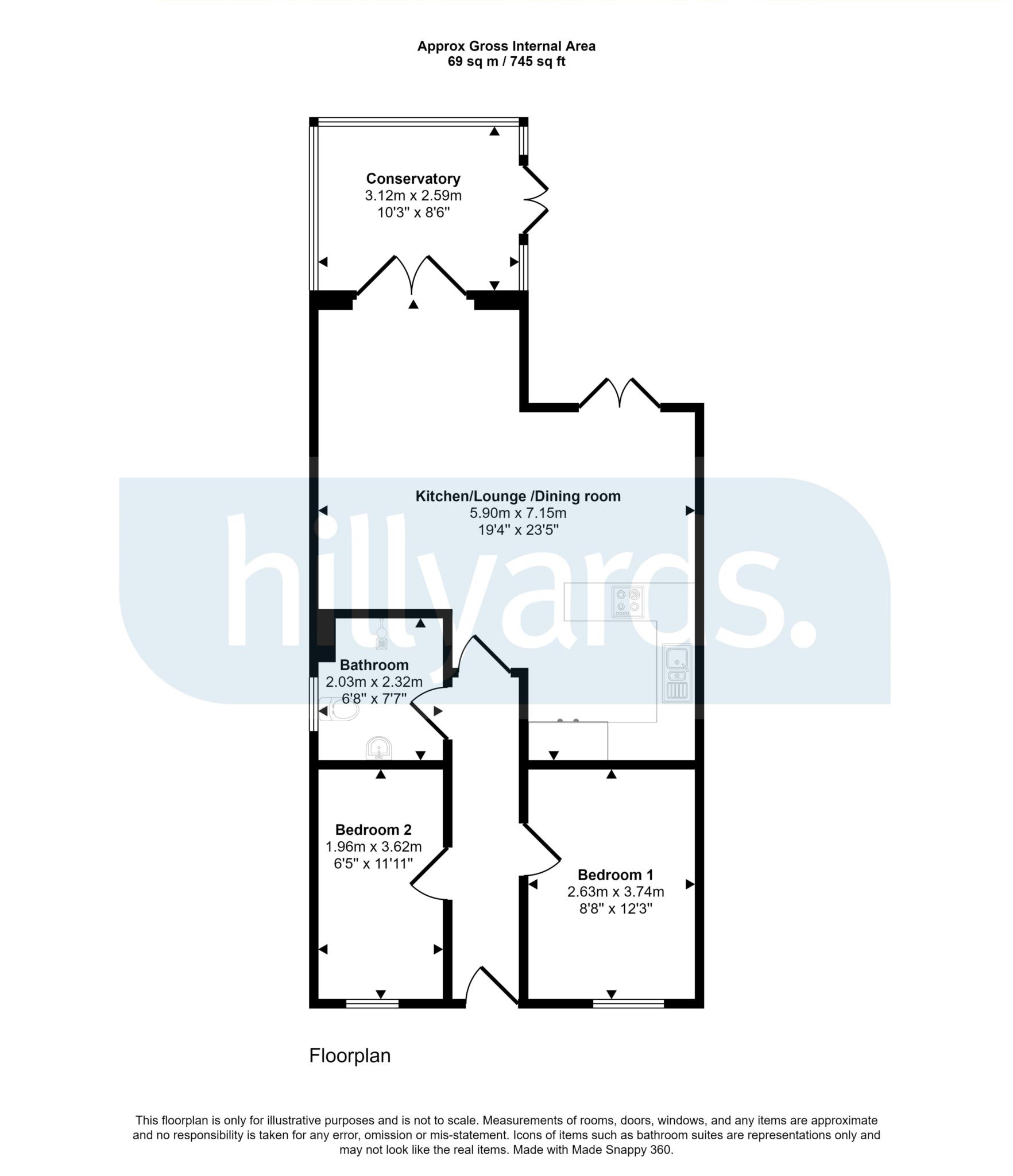 1, Berry Court, Milton Keynes floorplan