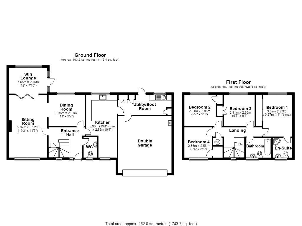 Combe Barton, Weston Street, Gillingham floorplan