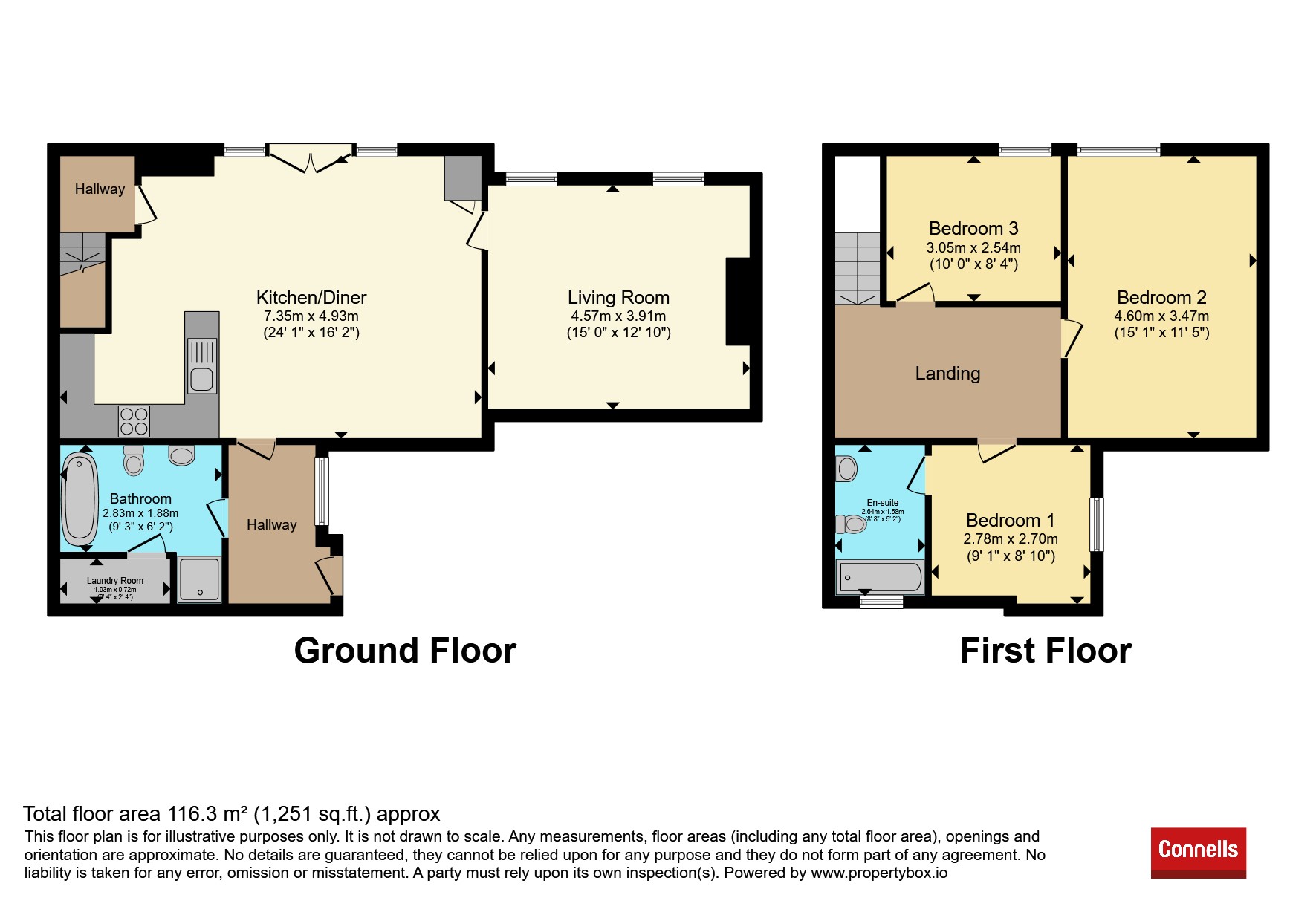 ., Linden Cottage, Torpoint floorplan