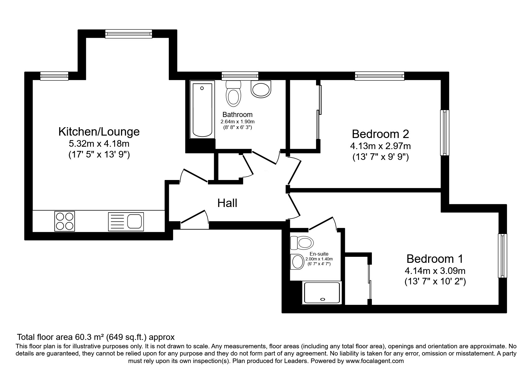 Flat 27, Kiln House, East Grinstead floorplan