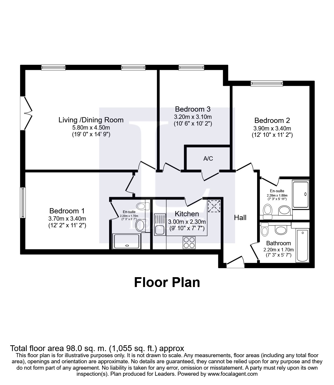 Flat 124, The Winerack, Key Street floorplan